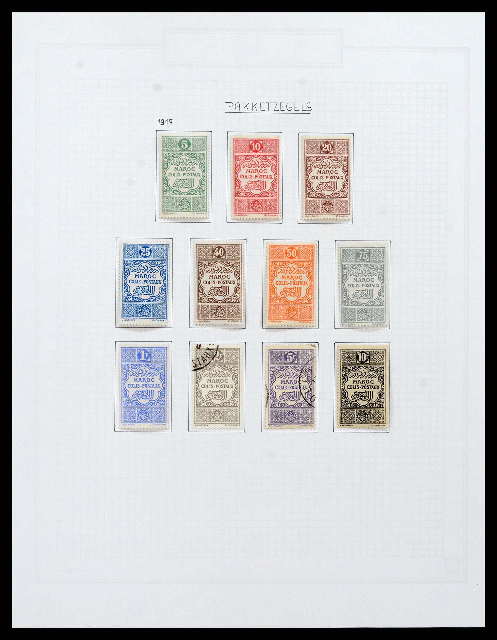 37470 059 - Postzegelverzameling 37470 Marokko 1891-1950.