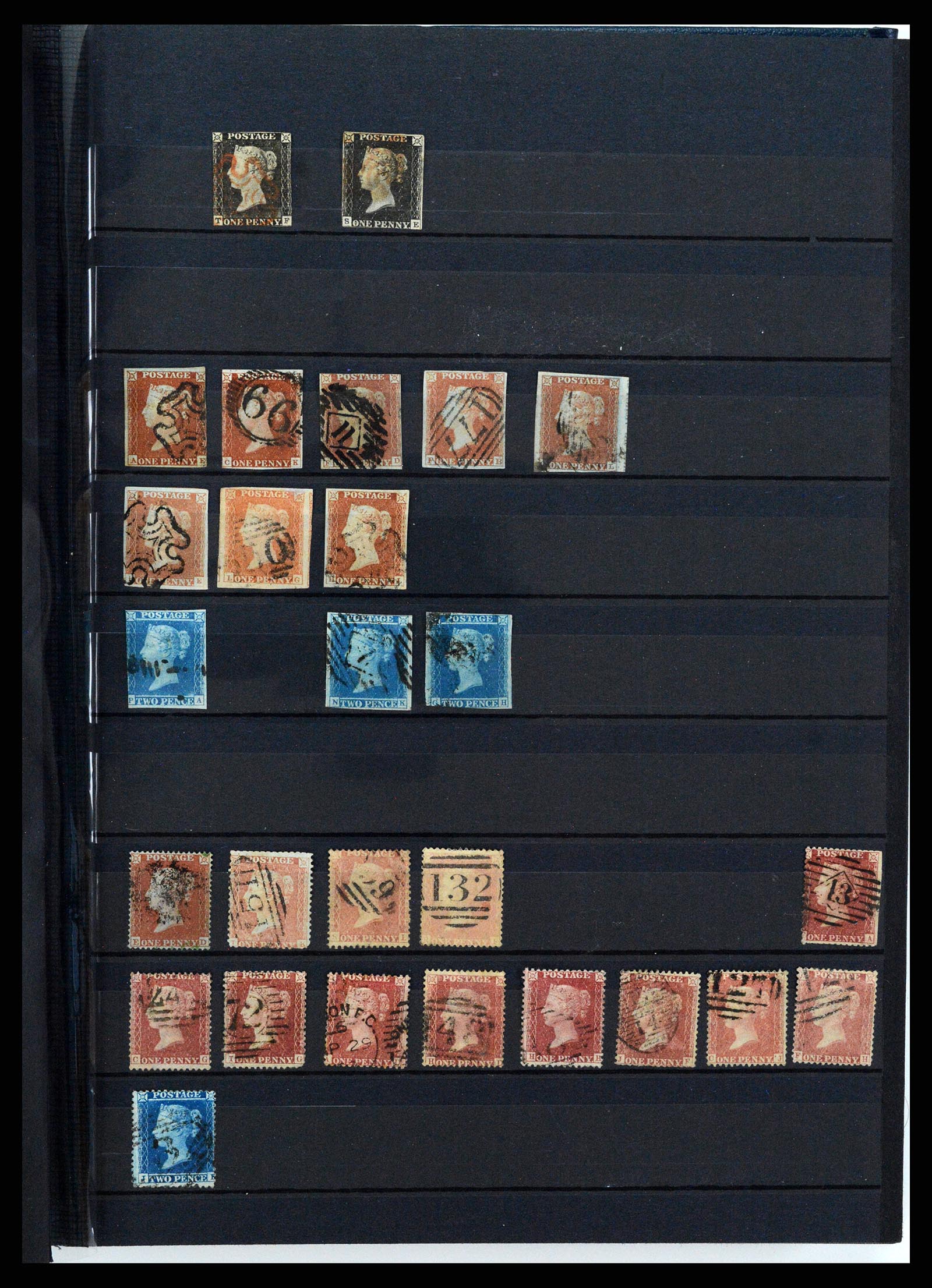 37471 001 - Postzegelverzameling 37471 Engeland 1840-1948.