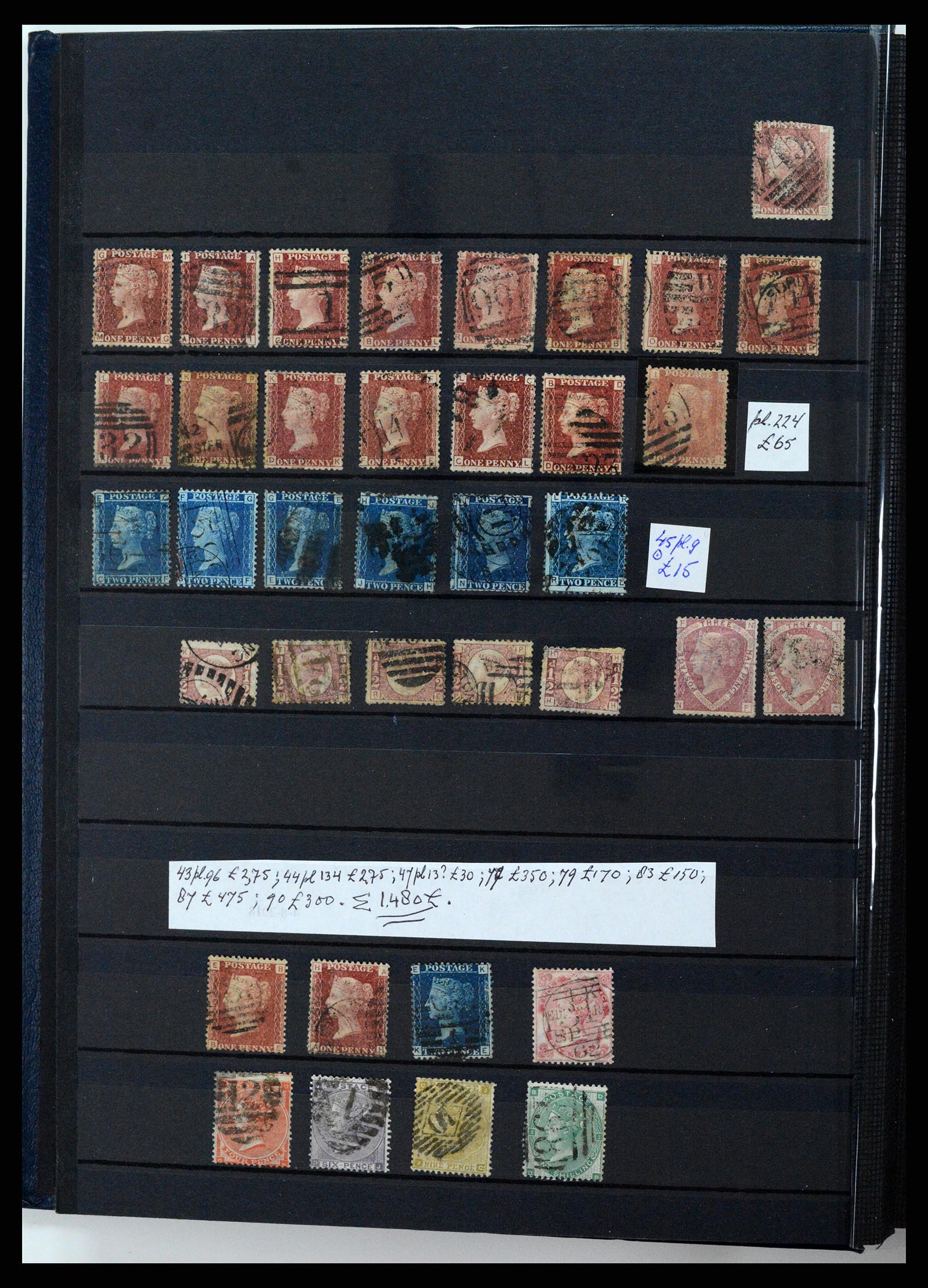 37471 002 - Postzegelverzameling 37471 Engeland 1840-1948.
