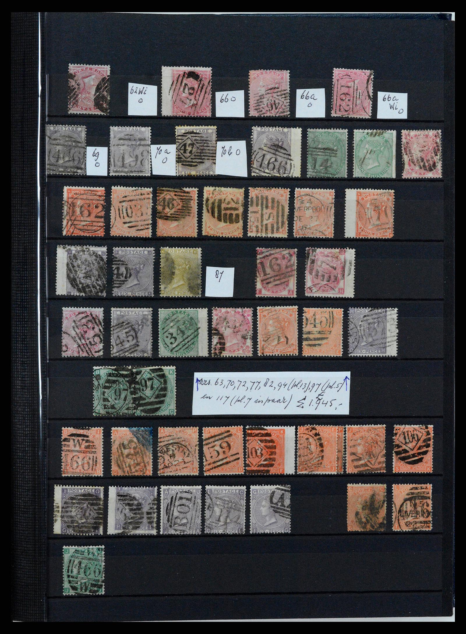 37471 003 - Postzegelverzameling 37471 Engeland 1840-1948.