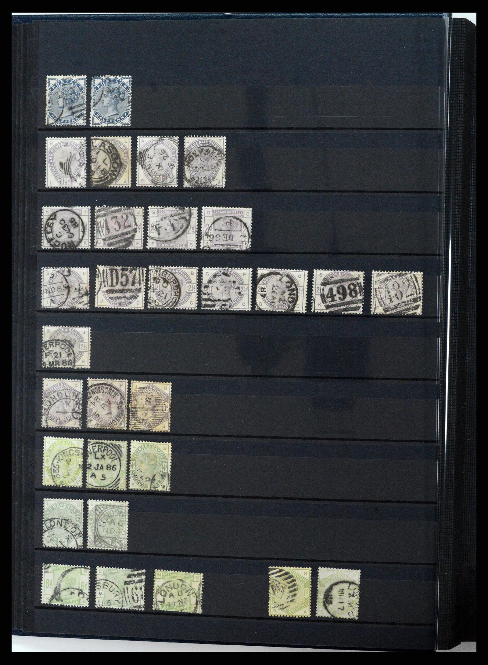 37471 008 - Postzegelverzameling 37471 Engeland 1840-1948.