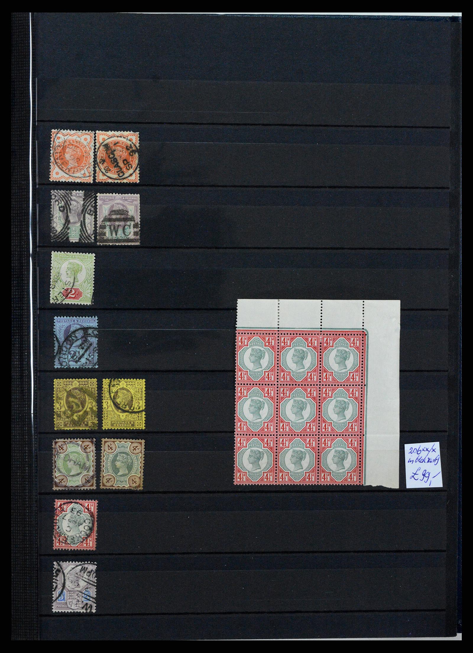 37471 009 - Postzegelverzameling 37471 Engeland 1840-1948.