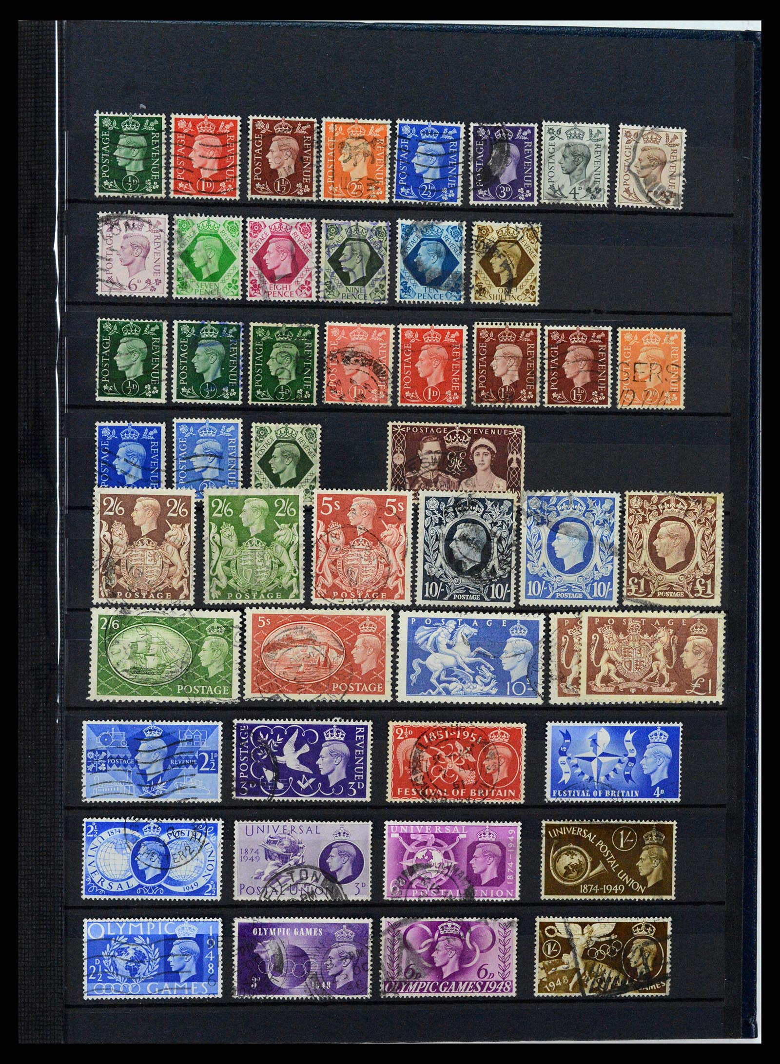37471 014 - Postzegelverzameling 37471 Engeland 1840-1948.