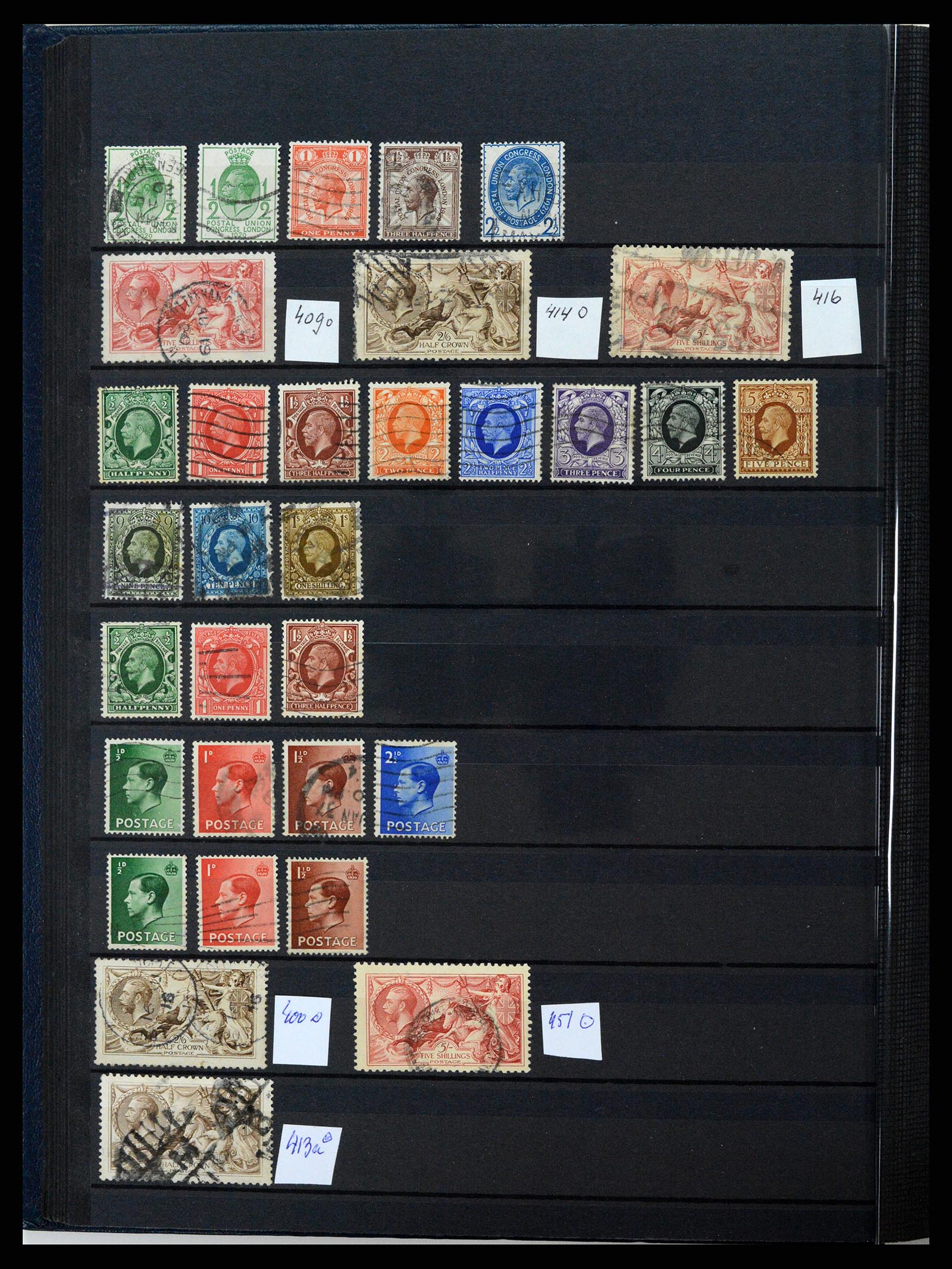37471 015 - Postzegelverzameling 37471 Engeland 1840-1948.