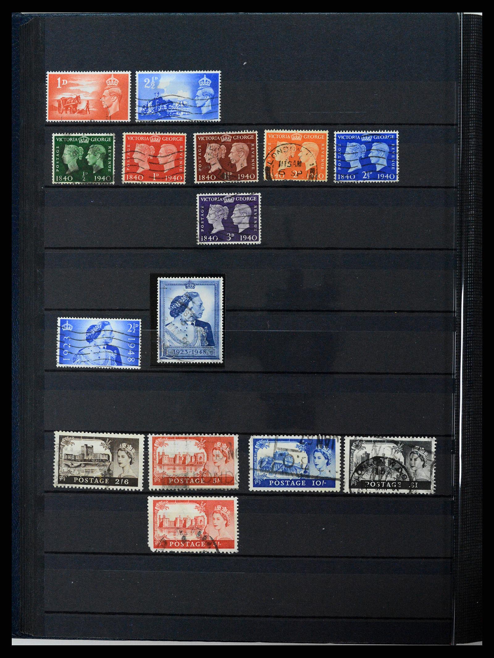 37471 016 - Postzegelverzameling 37471 Engeland 1840-1948.