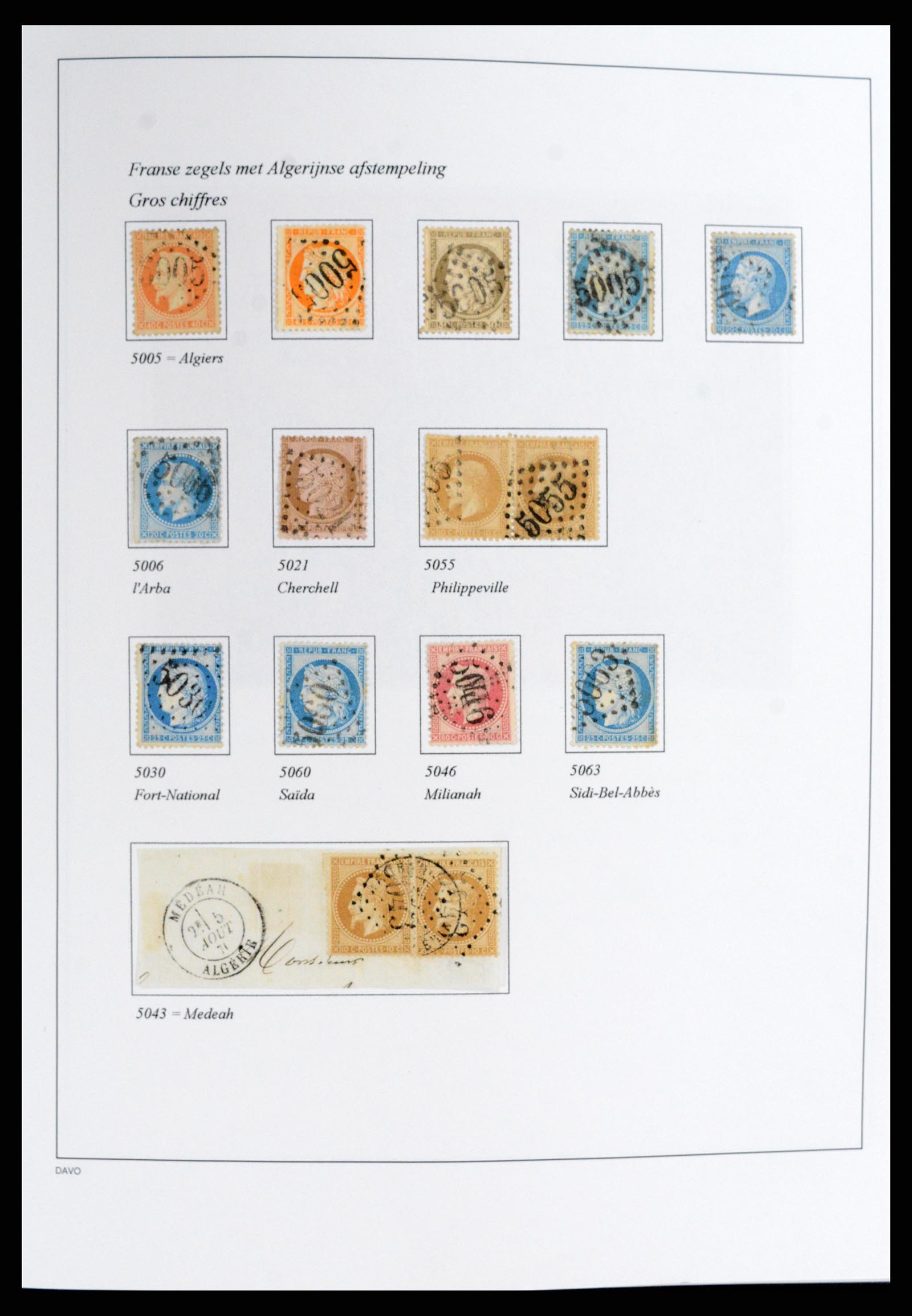 37472 001 - Stamp collection 37472 Algeria specialised collection 1849(!)-1958.