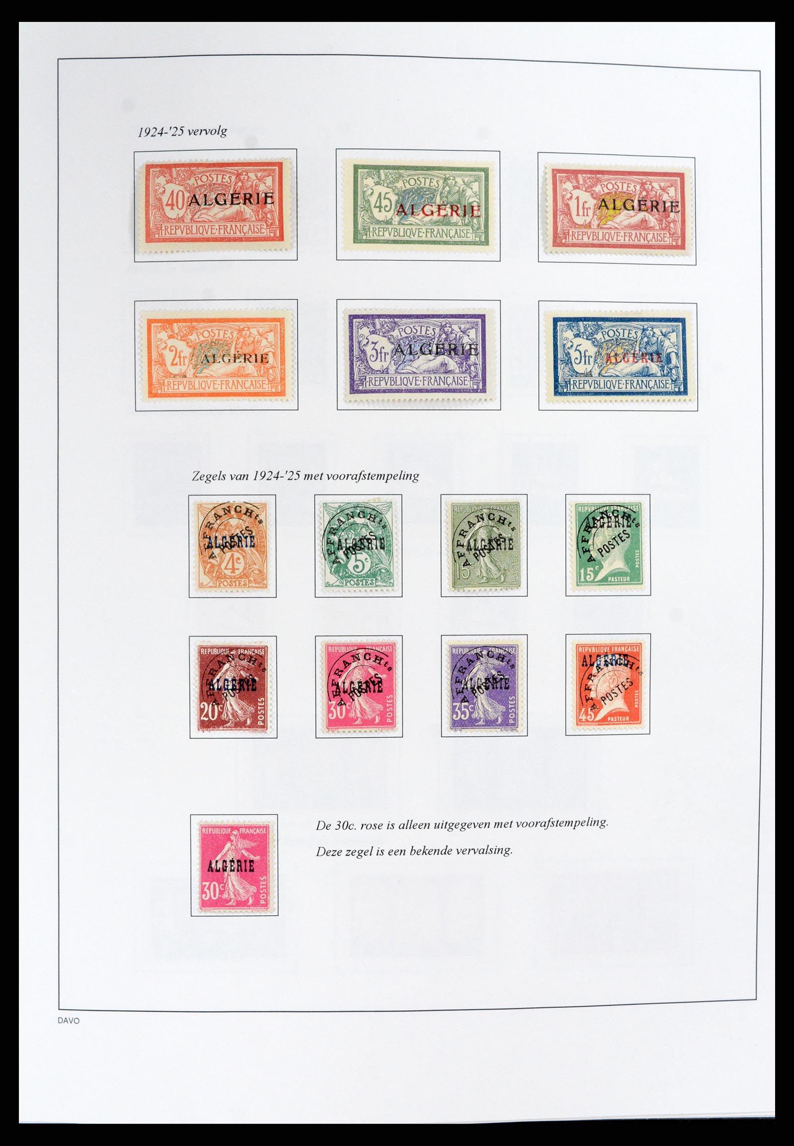 37472 008 - Stamp collection 37472 Algeria specialised collection 1849(!)-1958.