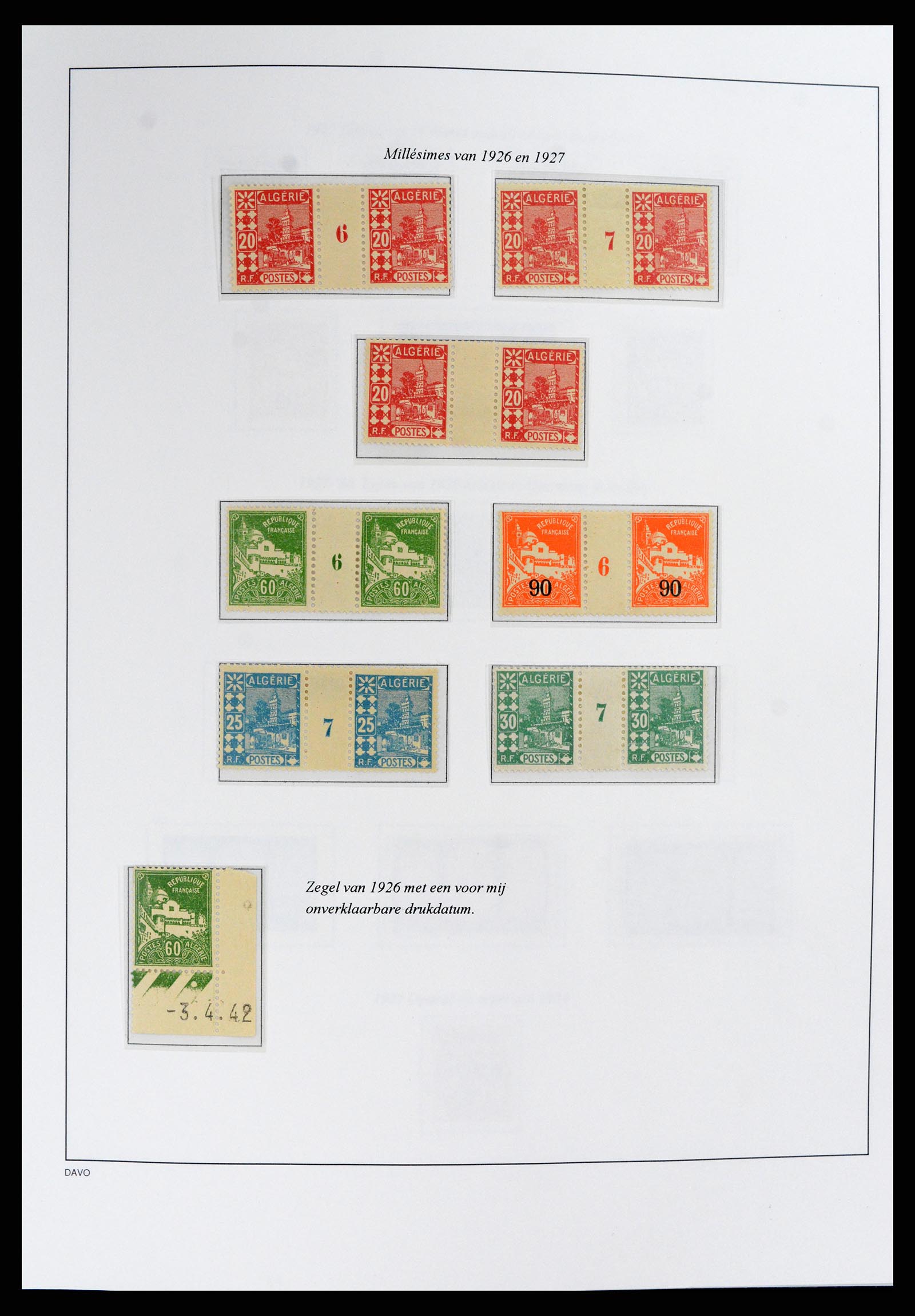 37472 011 - Stamp collection 37472 Algeria specialised collection 1849(!)-1958.