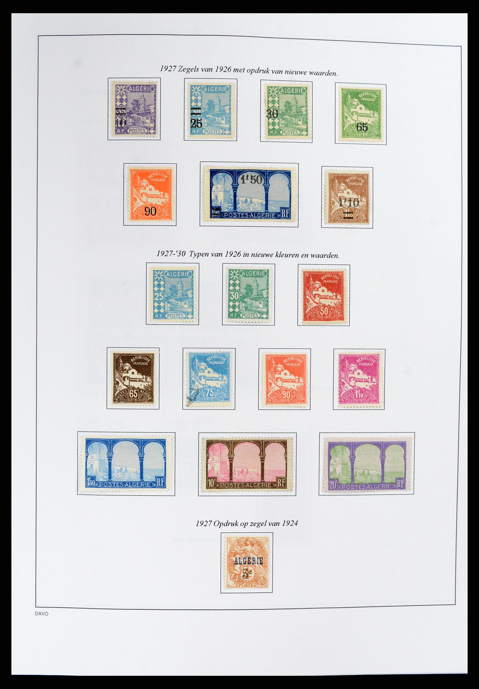 37472 012 - Stamp collection 37472 Algeria specialised collection 1849(!)-1958.