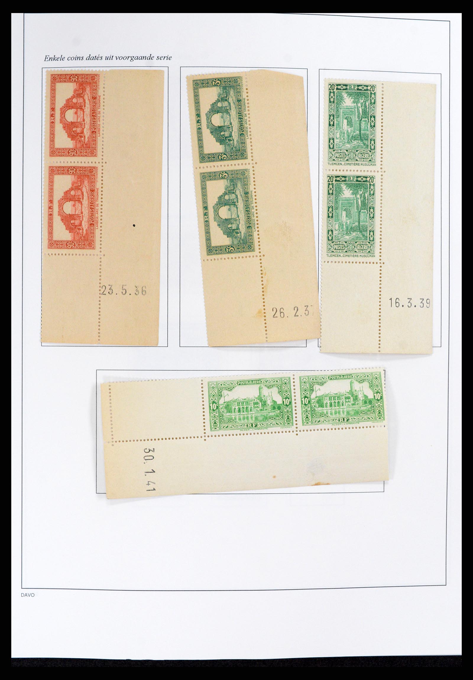 37472 021 - Stamp collection 37472 Algeria specialised collection 1849(!)-1958.
