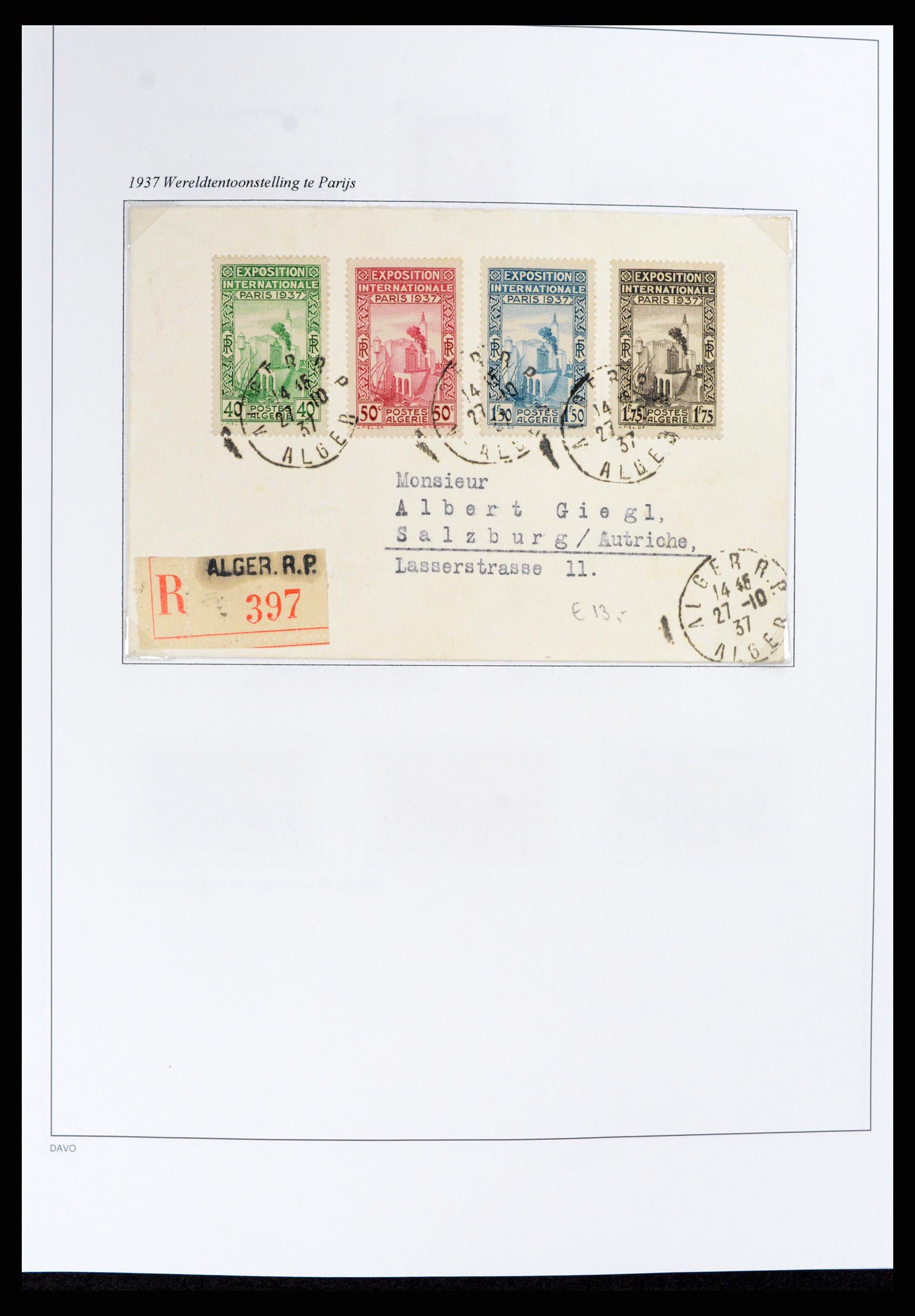 37472 023 - Stamp collection 37472 Algeria specialised collection 1849(!)-1958.
