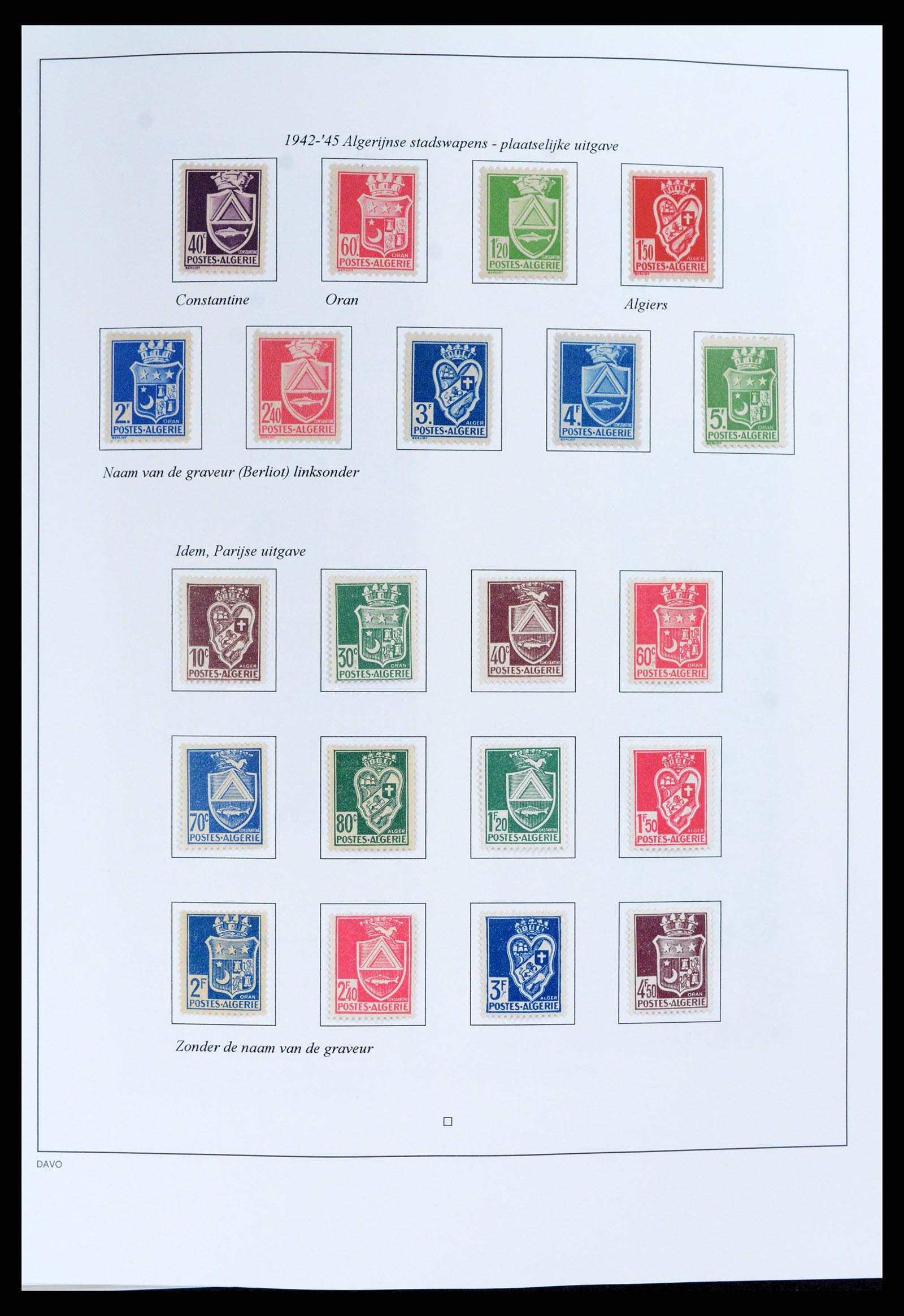 37472 036 - Stamp collection 37472 Algeria specialised collection 1849(!)-1958.