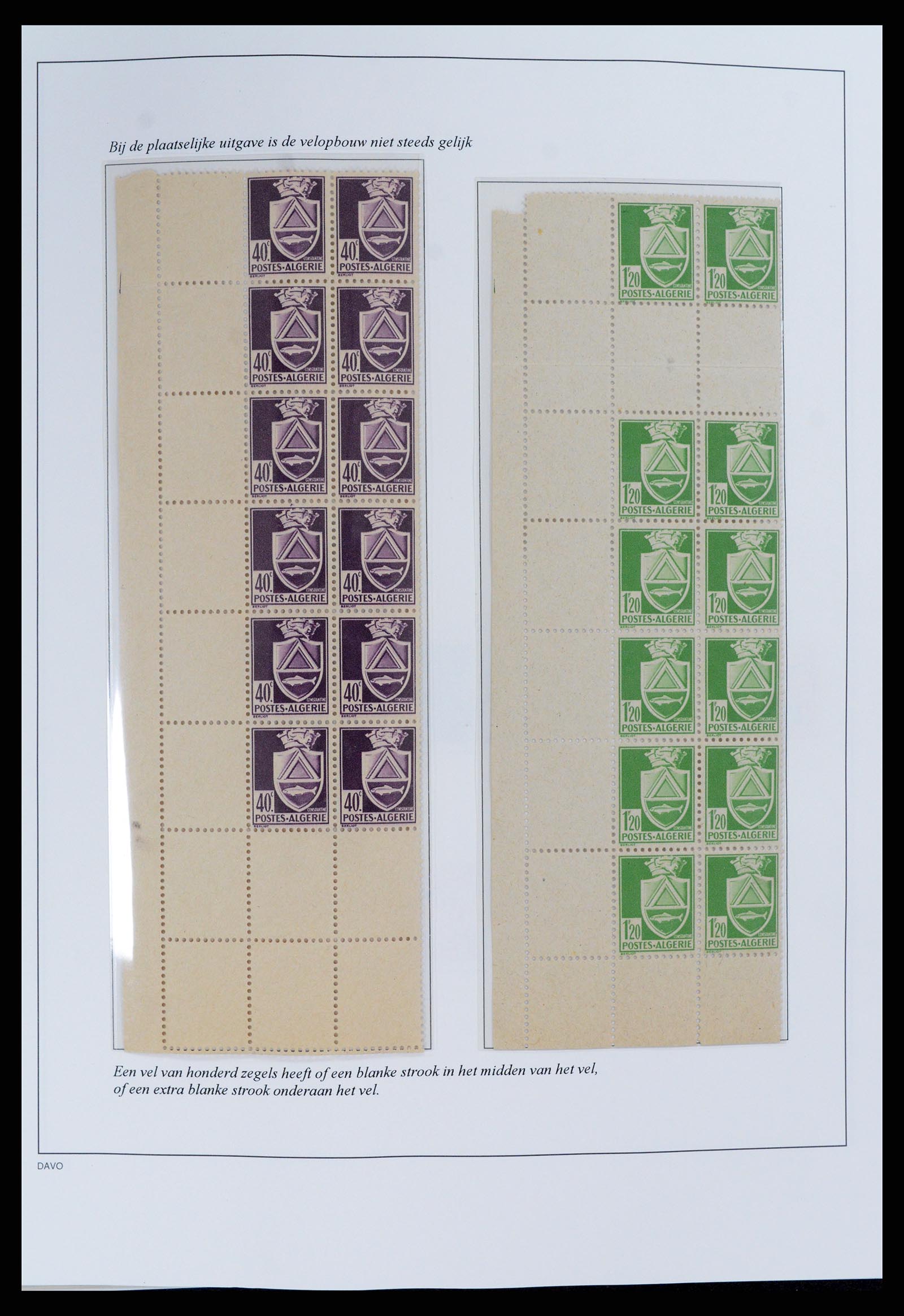 37472 037 - Stamp collection 37472 Algeria specialised collection 1849(!)-1958.