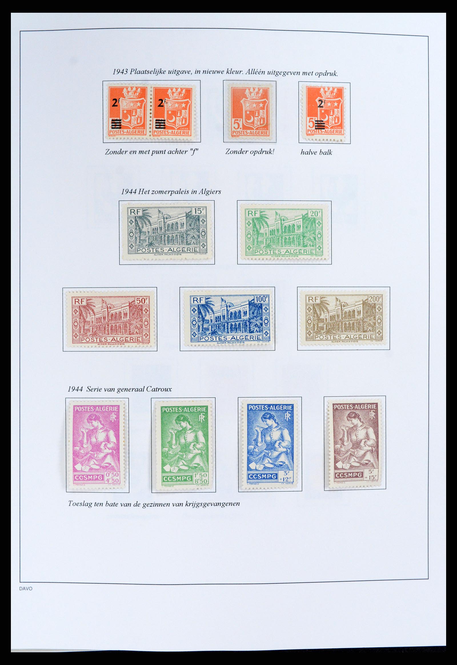 37472 039 - Stamp collection 37472 Algeria specialised collection 1849(!)-1958.