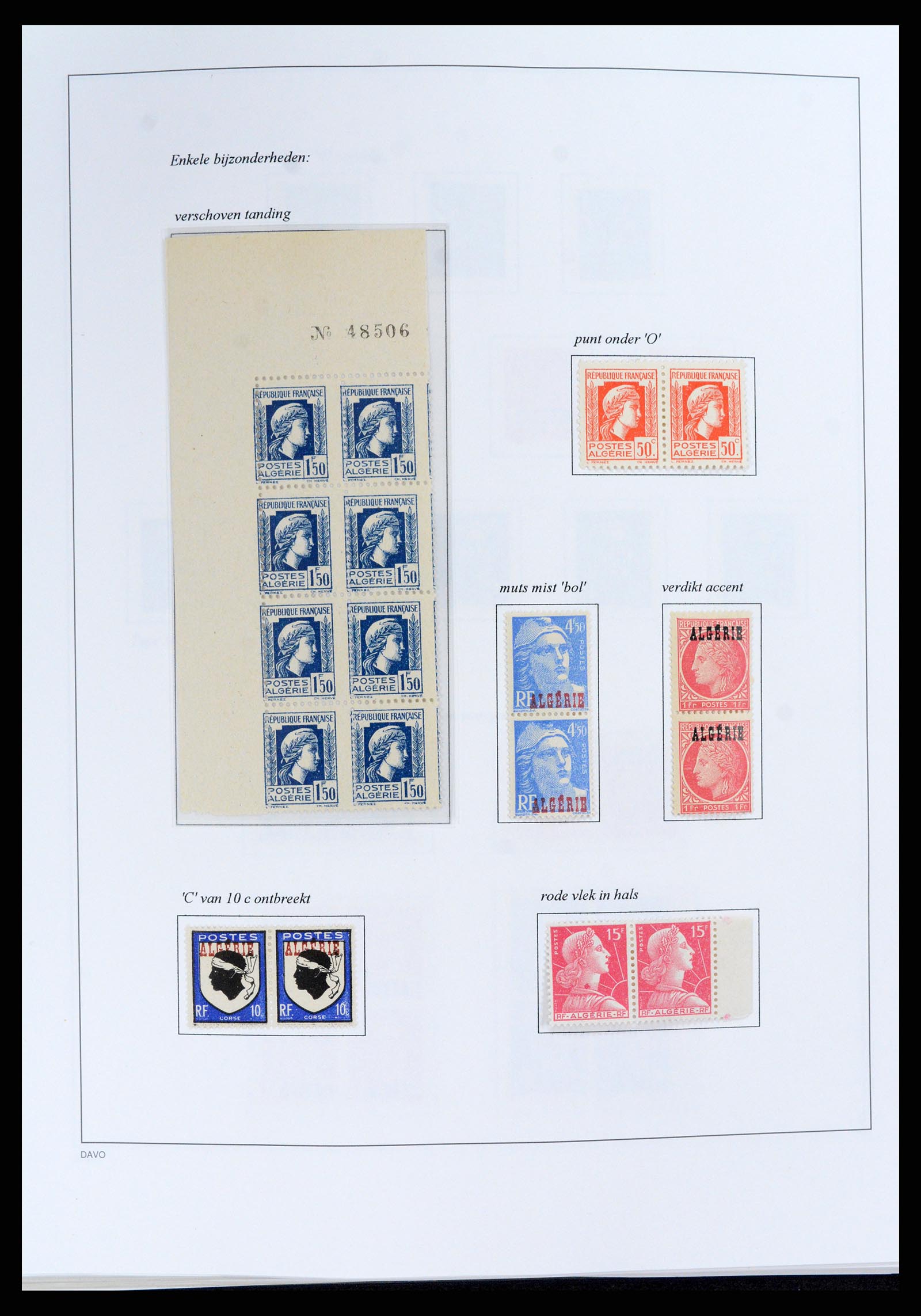 37472 043 - Stamp collection 37472 Algeria specialised collection 1849(!)-1958.