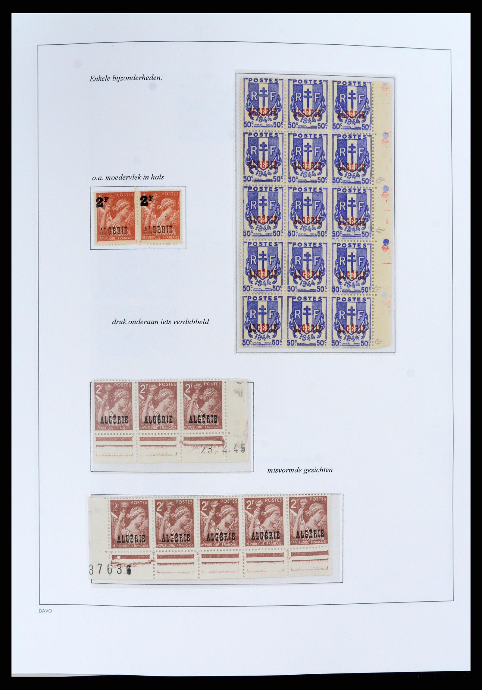 37472 045 - Stamp collection 37472 Algeria specialised collection 1849(!)-1958.