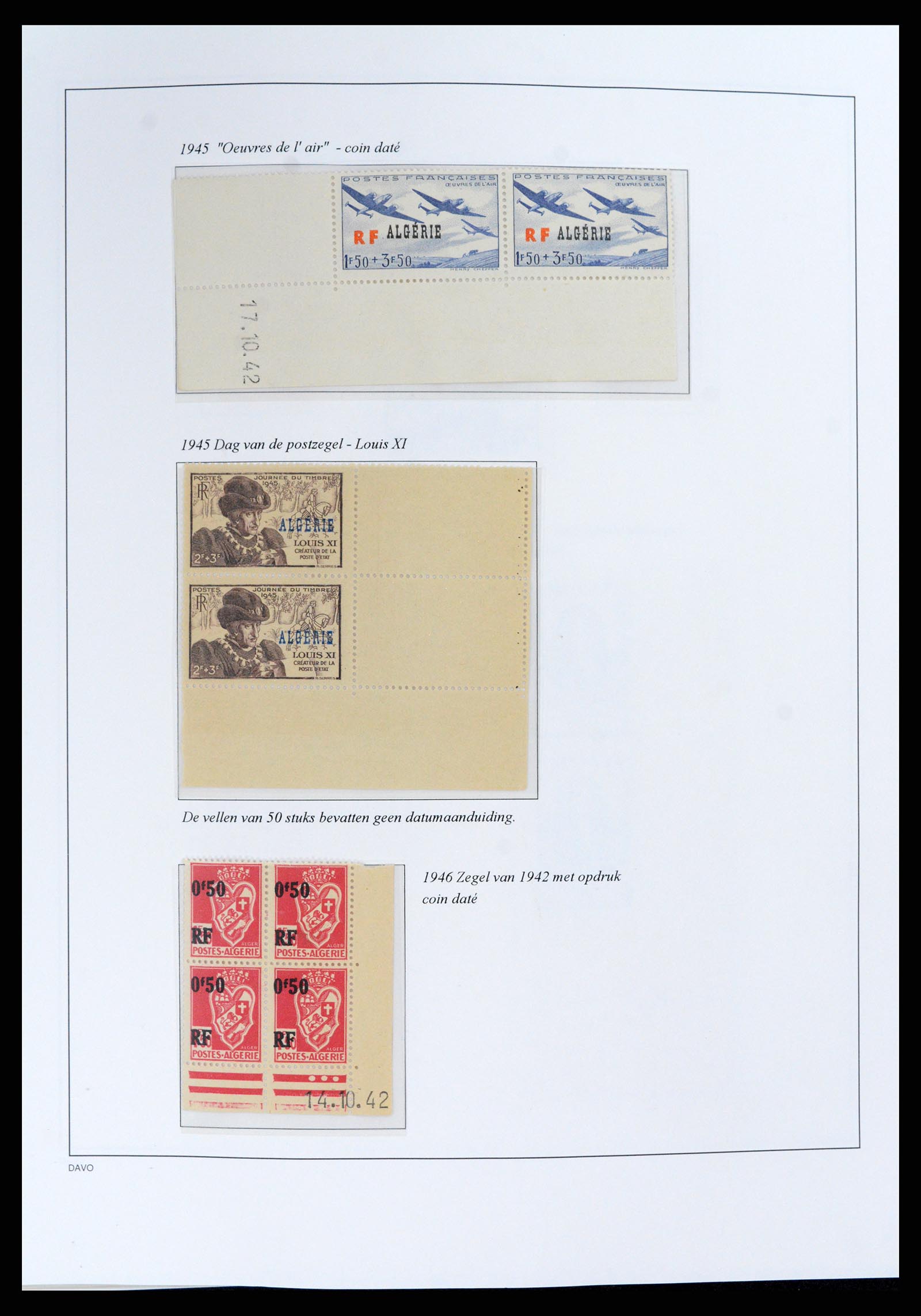 37472 046 - Stamp collection 37472 Algeria specialised collection 1849(!)-1958.