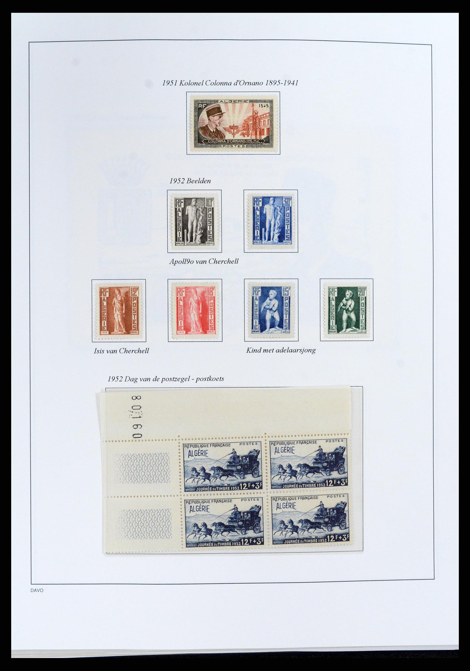 37472 058 - Stamp collection 37472 Algeria specialised collection 1849(!)-1958.