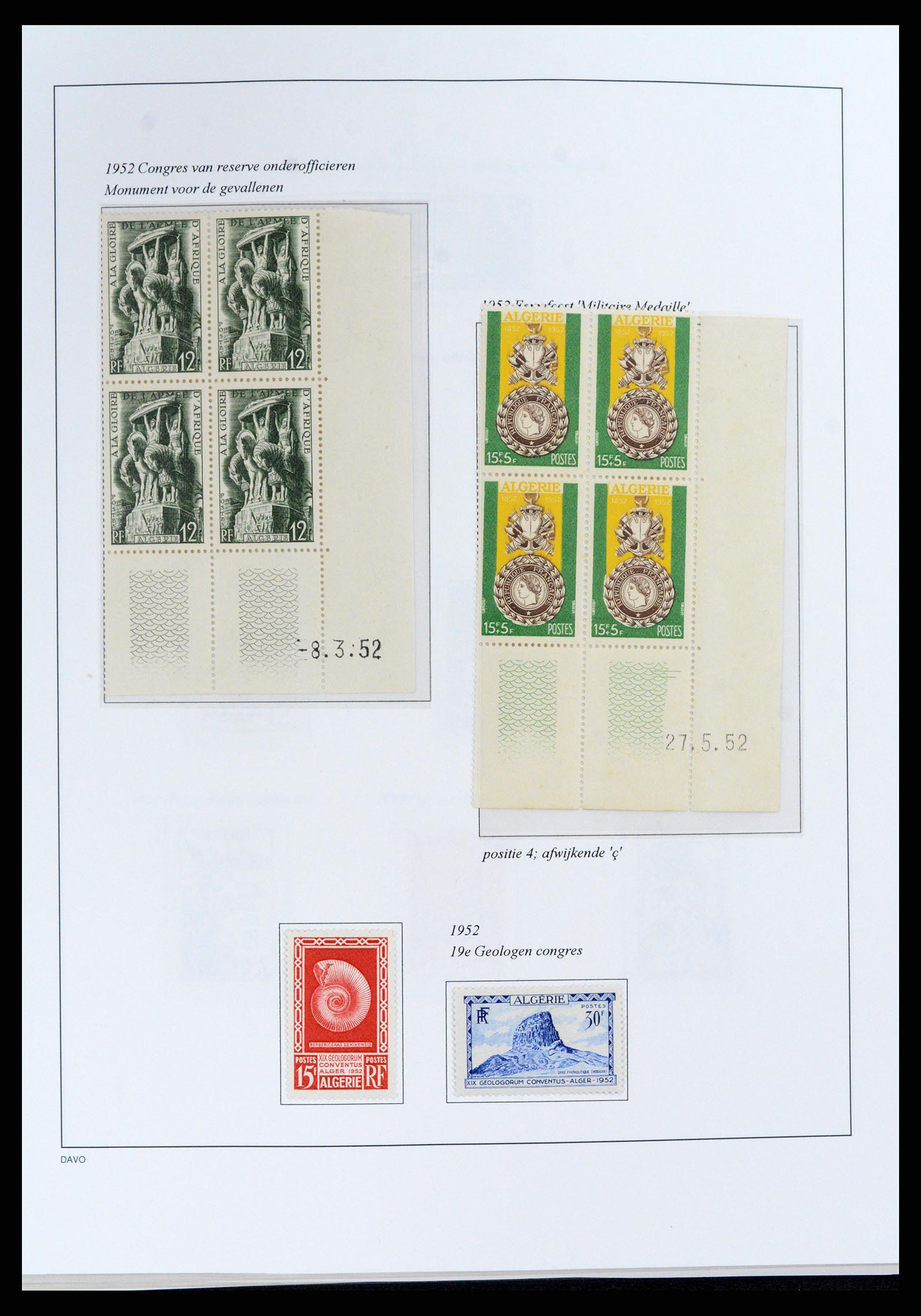 37472 060 - Stamp collection 37472 Algeria specialised collection 1849(!)-1958.