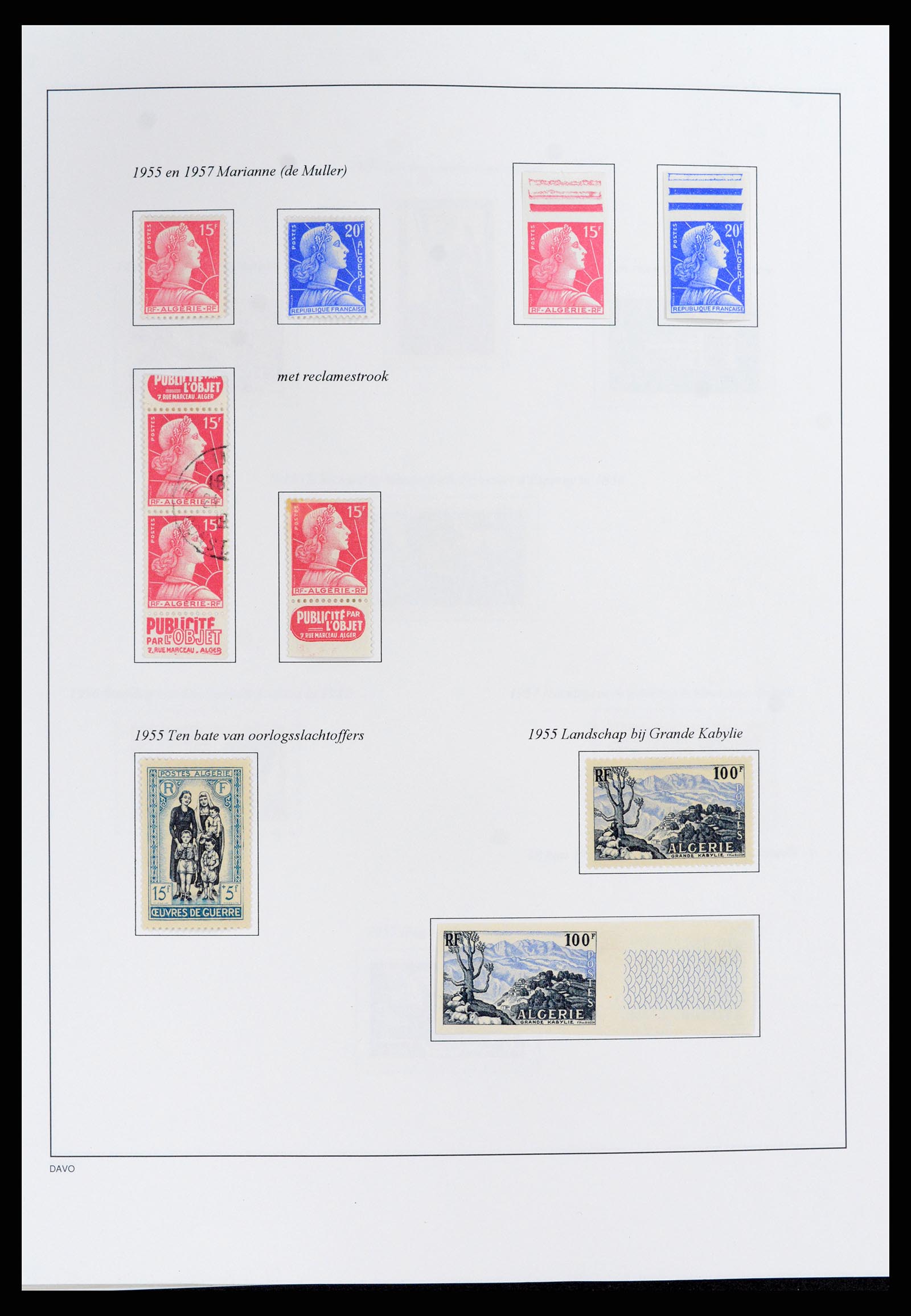 37472 070 - Stamp collection 37472 Algeria specialised collection 1849(!)-1958.