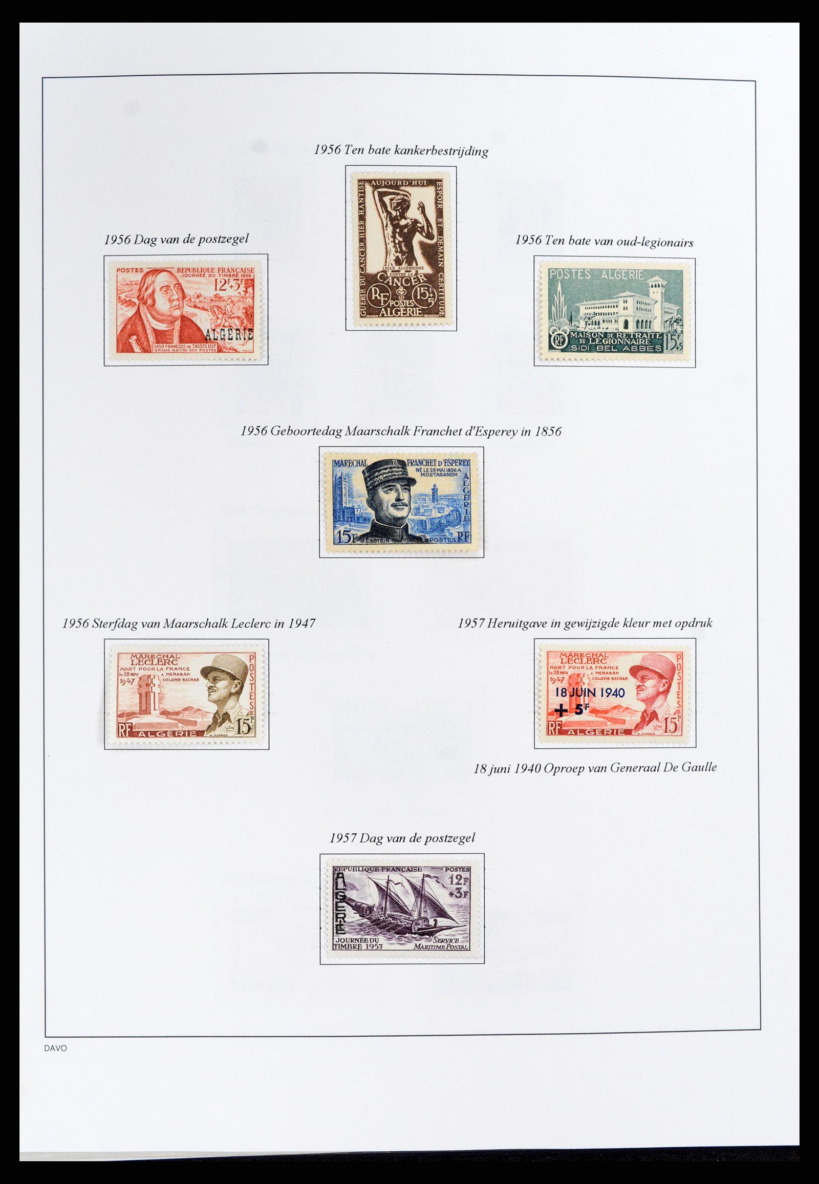 37472 071 - Stamp collection 37472 Algeria specialised collection 1849(!)-1958.