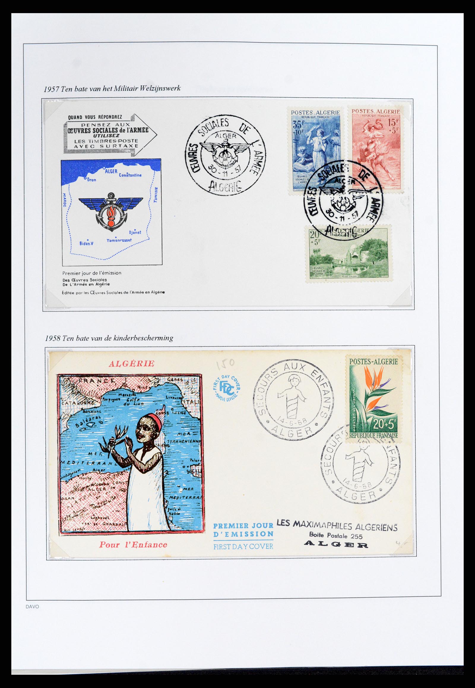 37472 075 - Stamp collection 37472 Algeria specialised collection 1849(!)-1958.