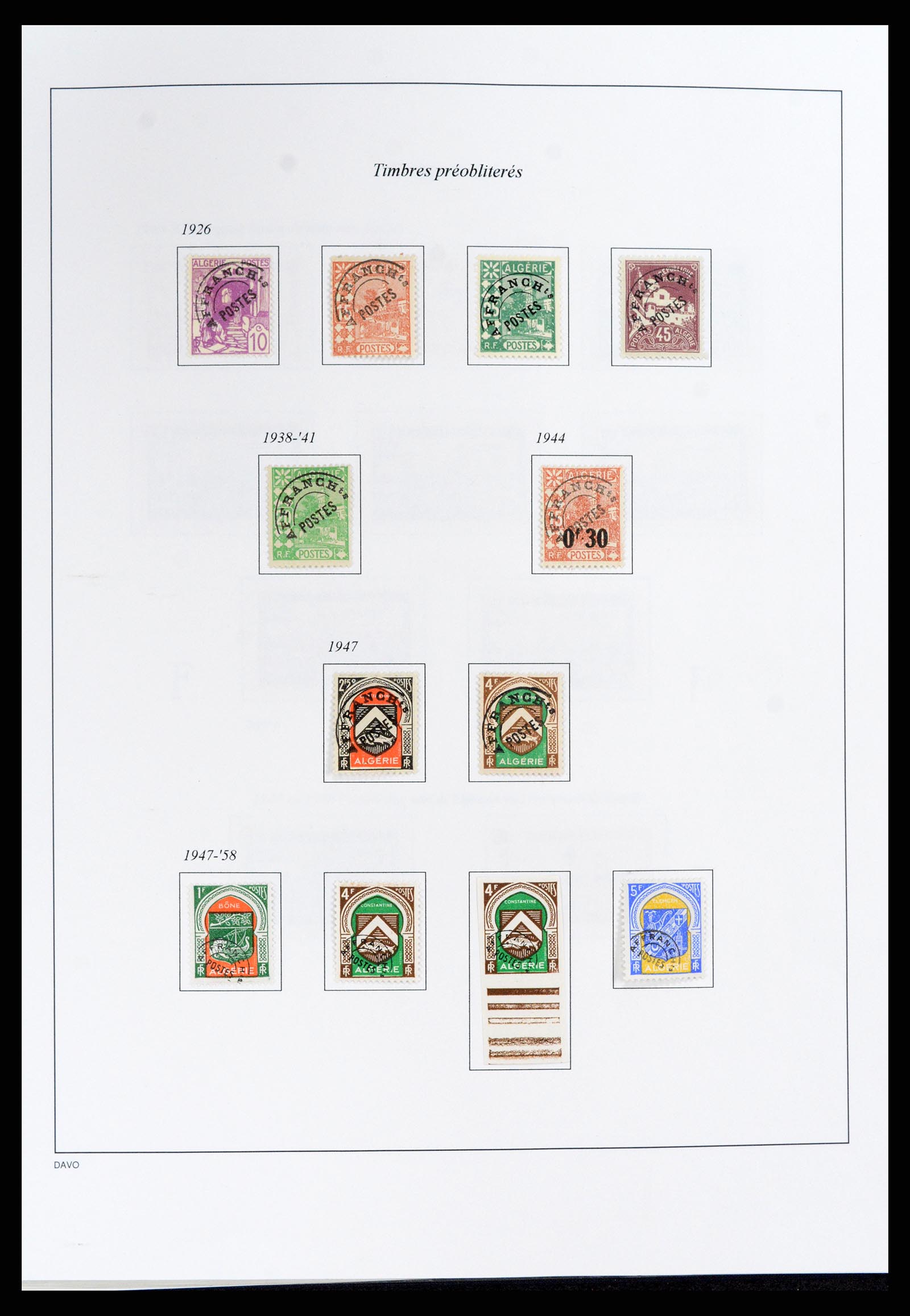 37472 076 - Stamp collection 37472 Algeria specialised collection 1849(!)-1958.