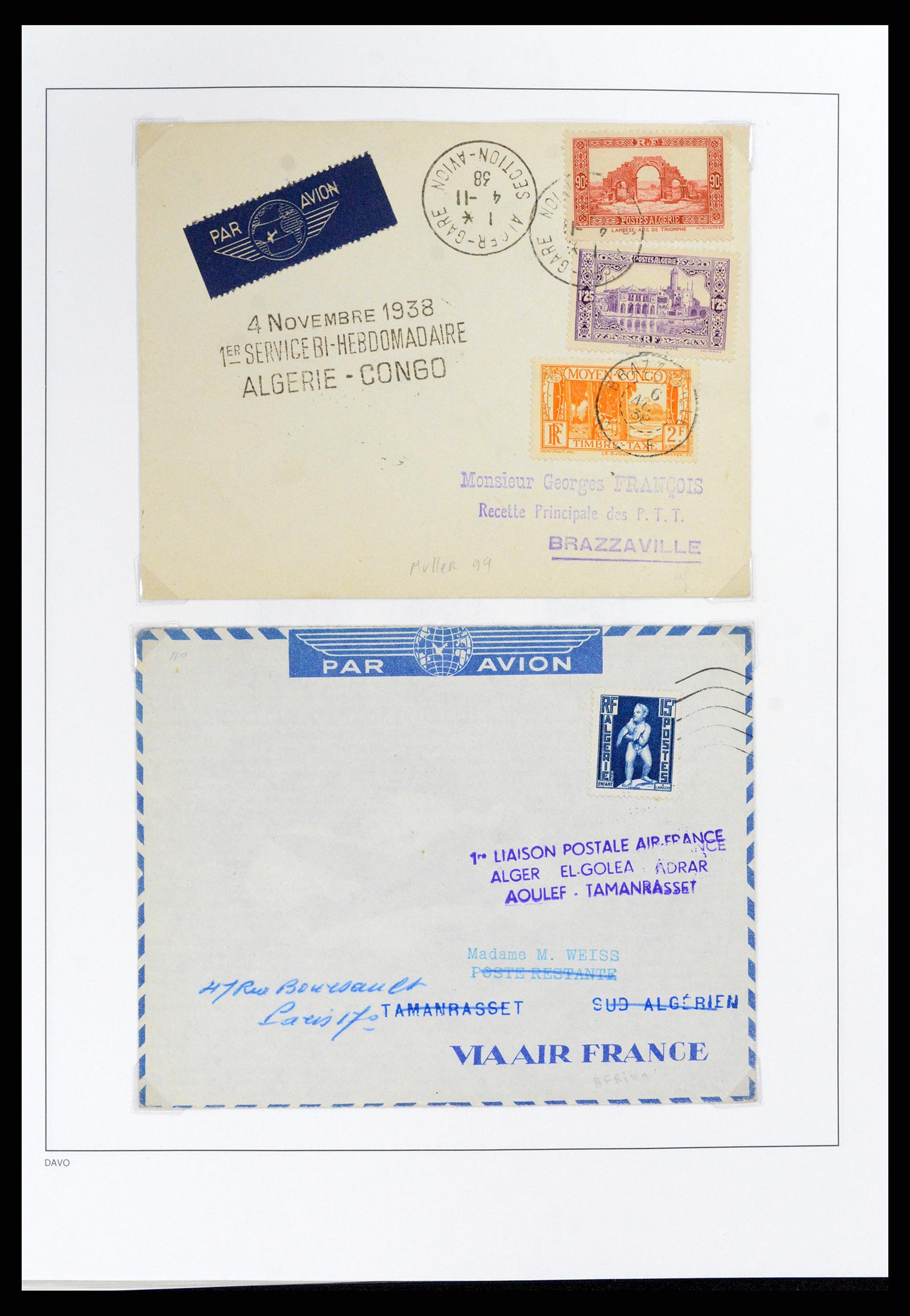 37472 080 - Stamp collection 37472 Algeria specialised collection 1849(!)-1958.