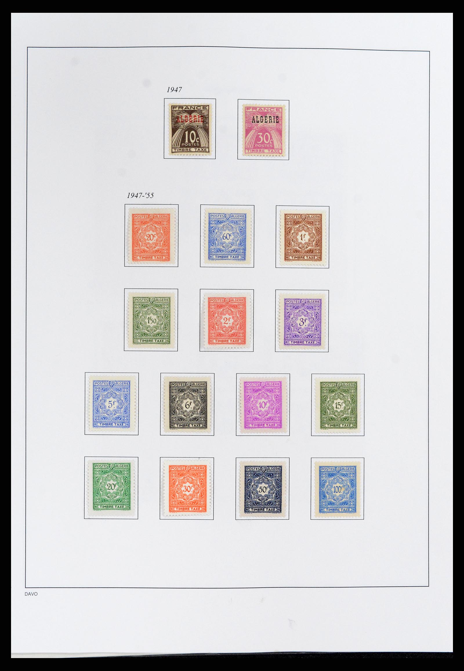 37472 084 - Stamp collection 37472 Algeria specialised collection 1849(!)-1958.