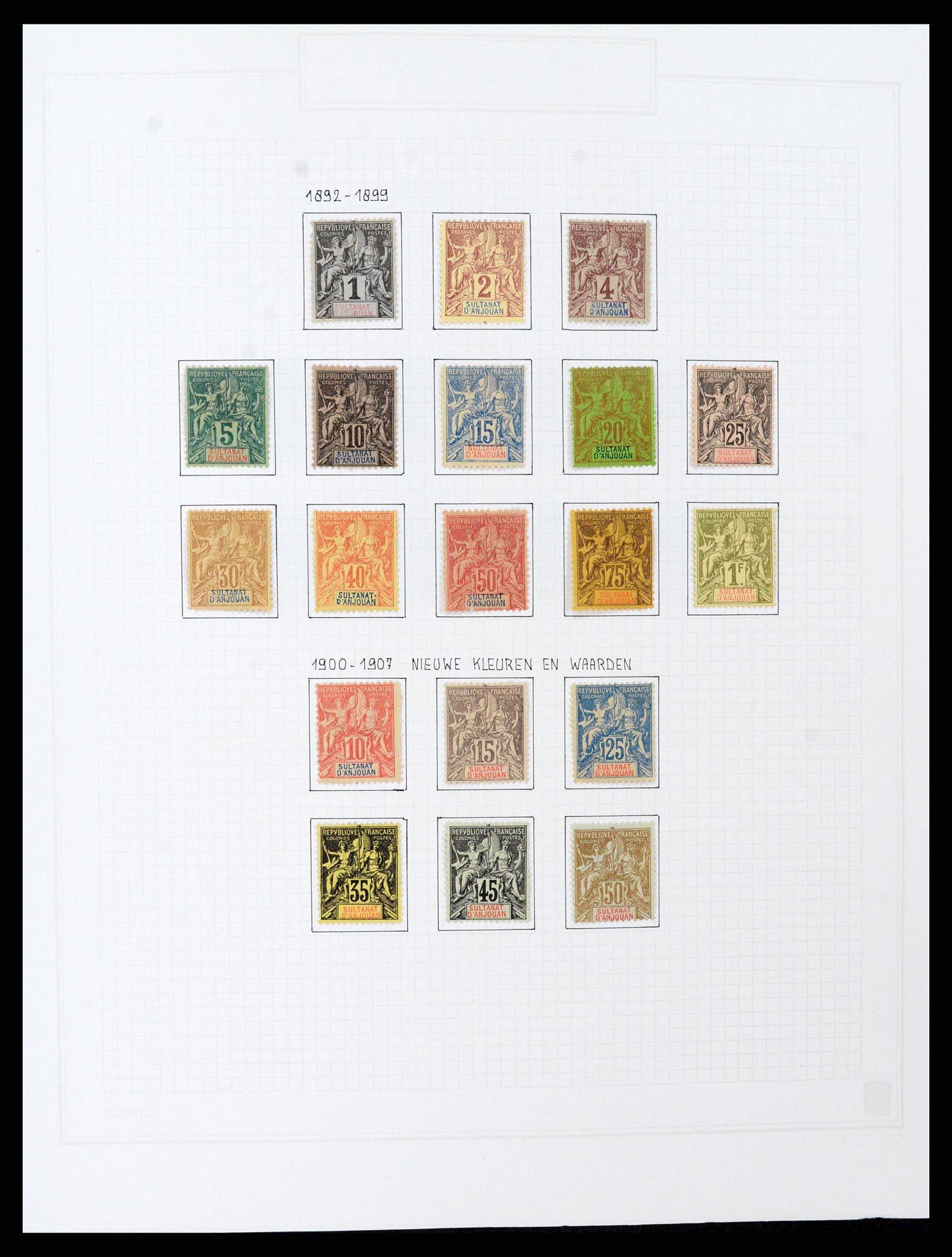 37473 001 - Postzegelverzameling 37473 Franse Koloniën 1888-1957.