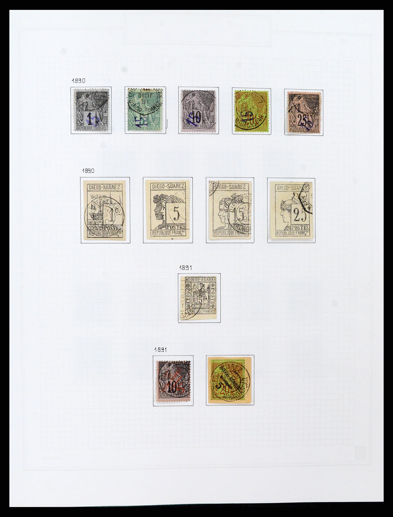 37473 003 - Postzegelverzameling 37473 Franse Koloniën 1888-1957.
