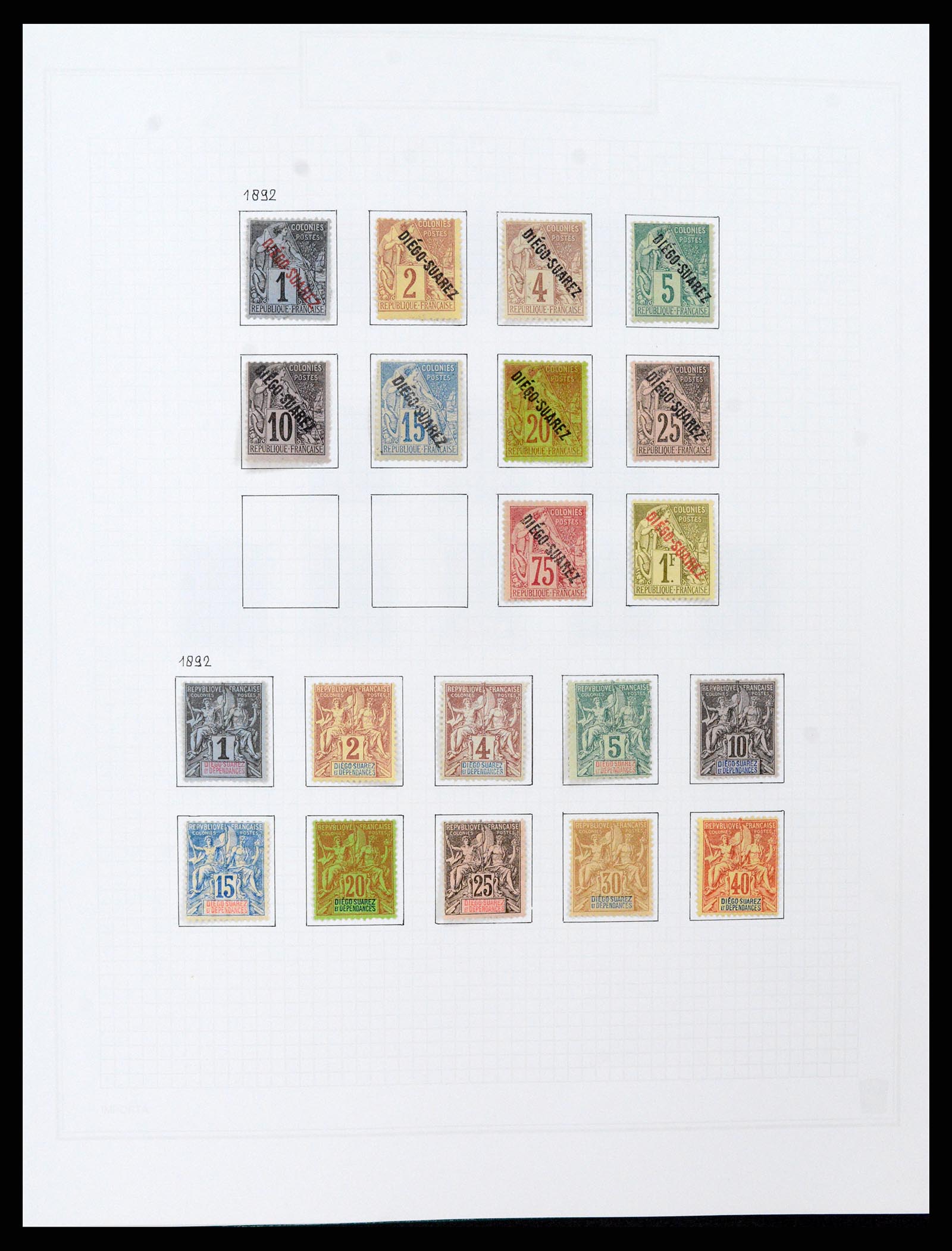 37473 004 - Postzegelverzameling 37473 Franse Koloniën 1888-1957.