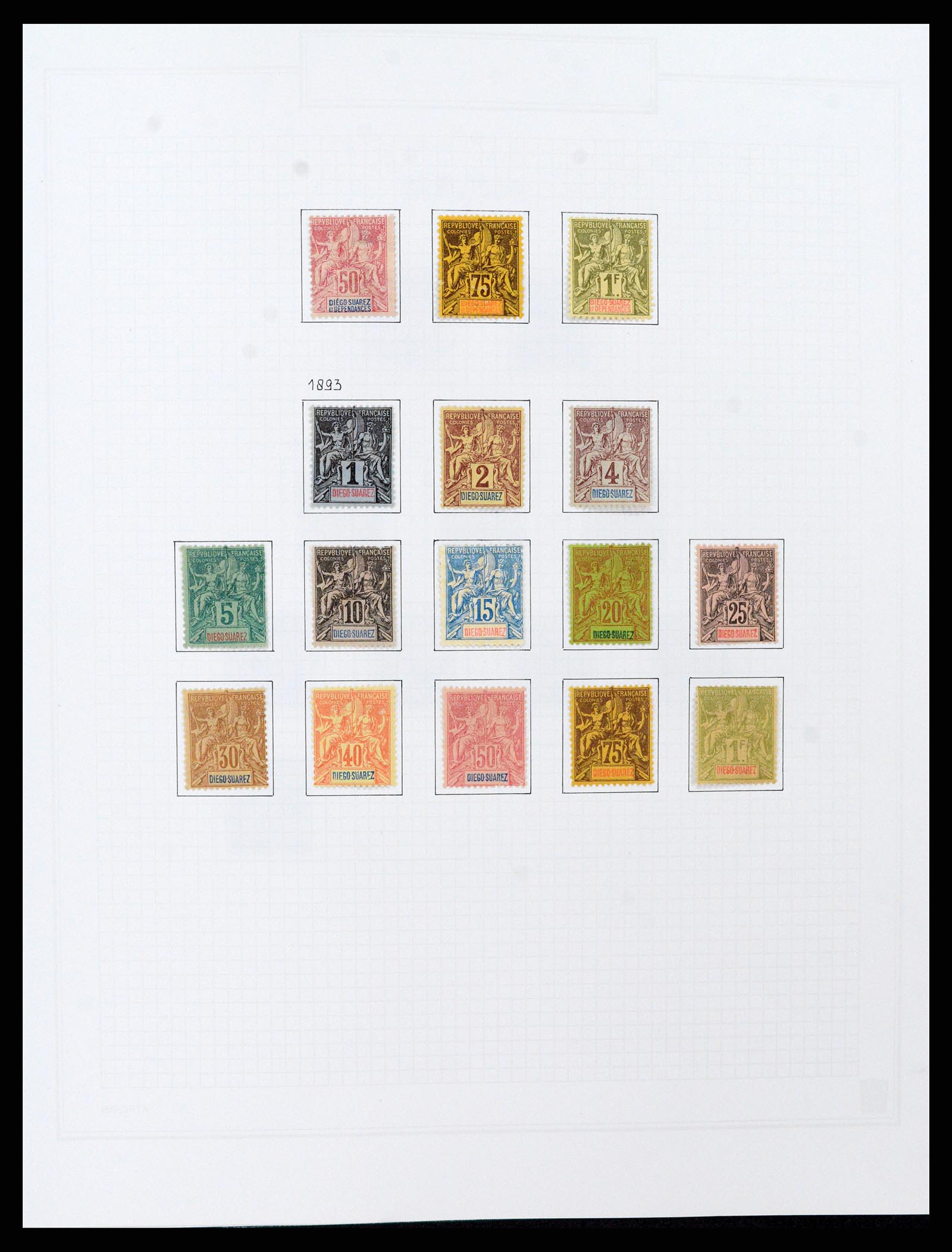 37473 005 - Postzegelverzameling 37473 Franse Koloniën 1888-1957.