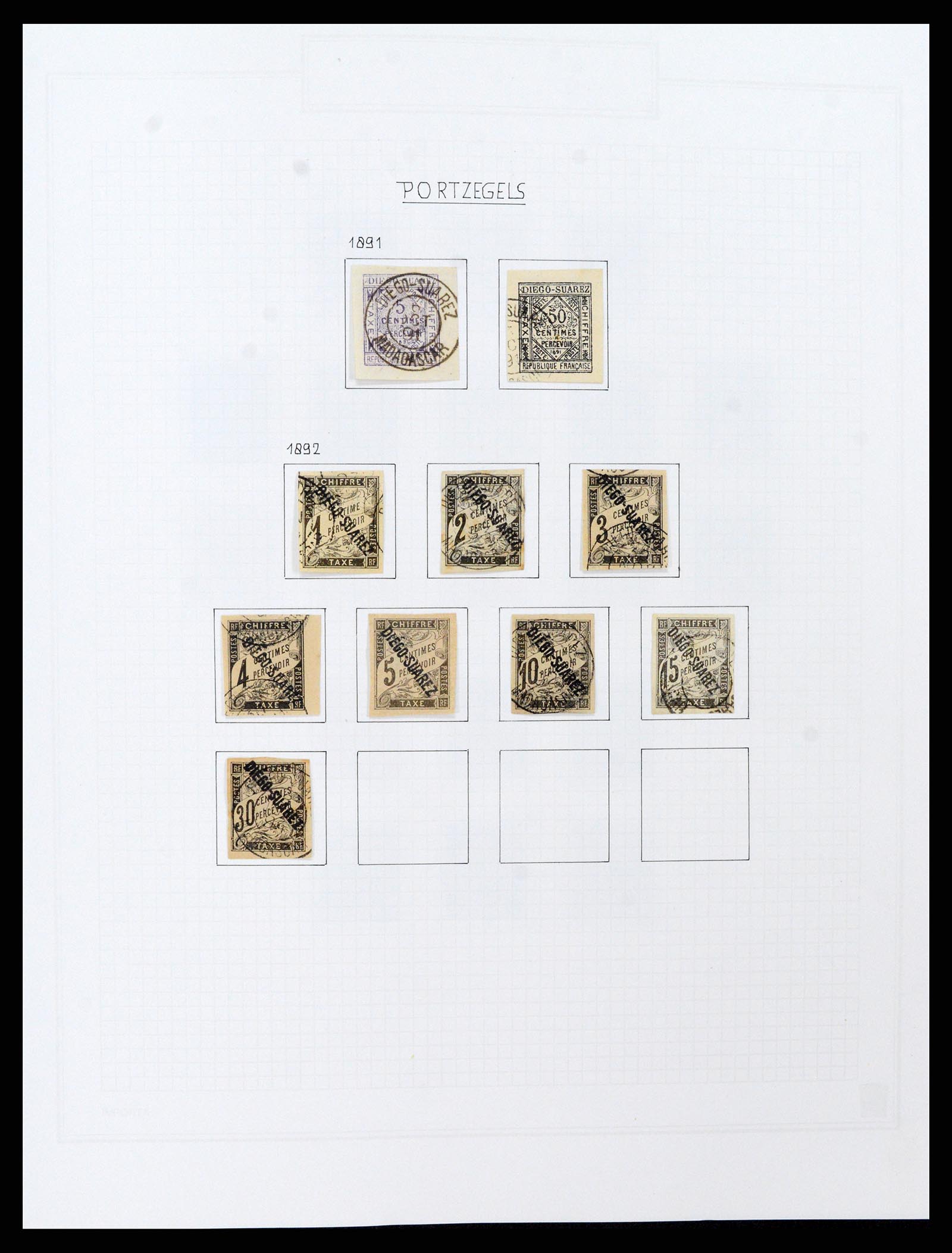 37473 006 - Postzegelverzameling 37473 Franse Koloniën 1888-1957.