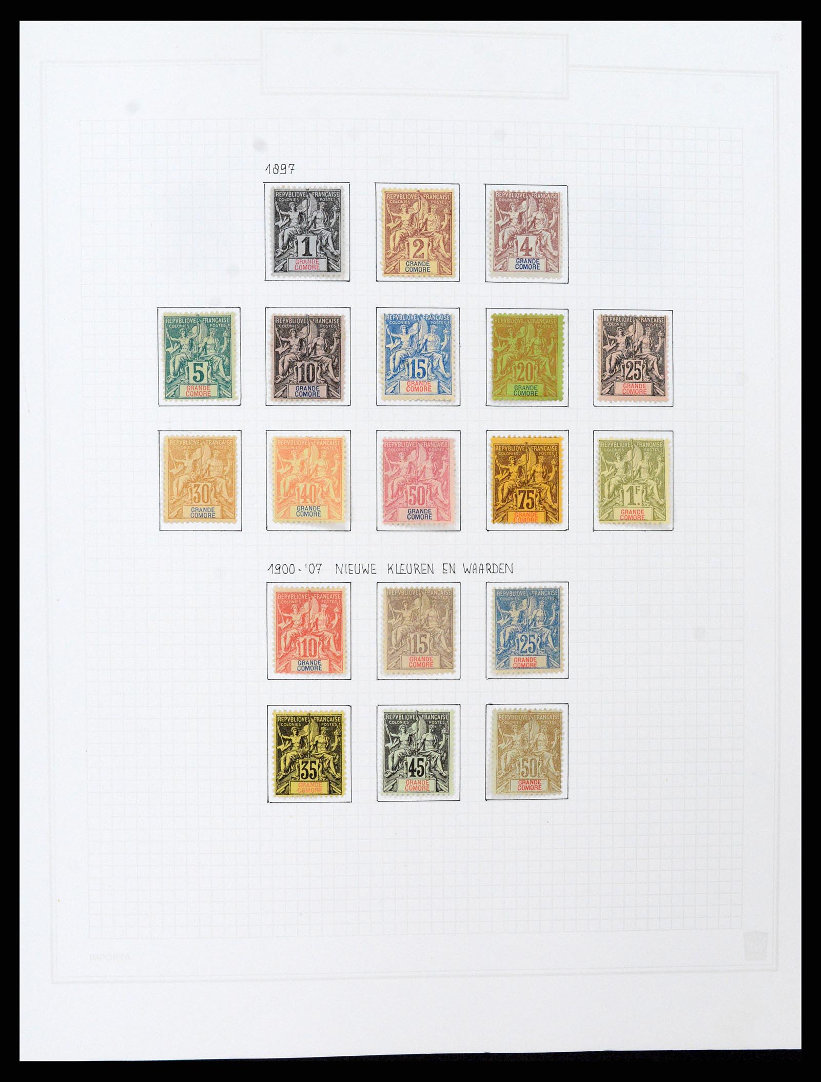 37473 007 - Postzegelverzameling 37473 Franse Koloniën 1888-1957.