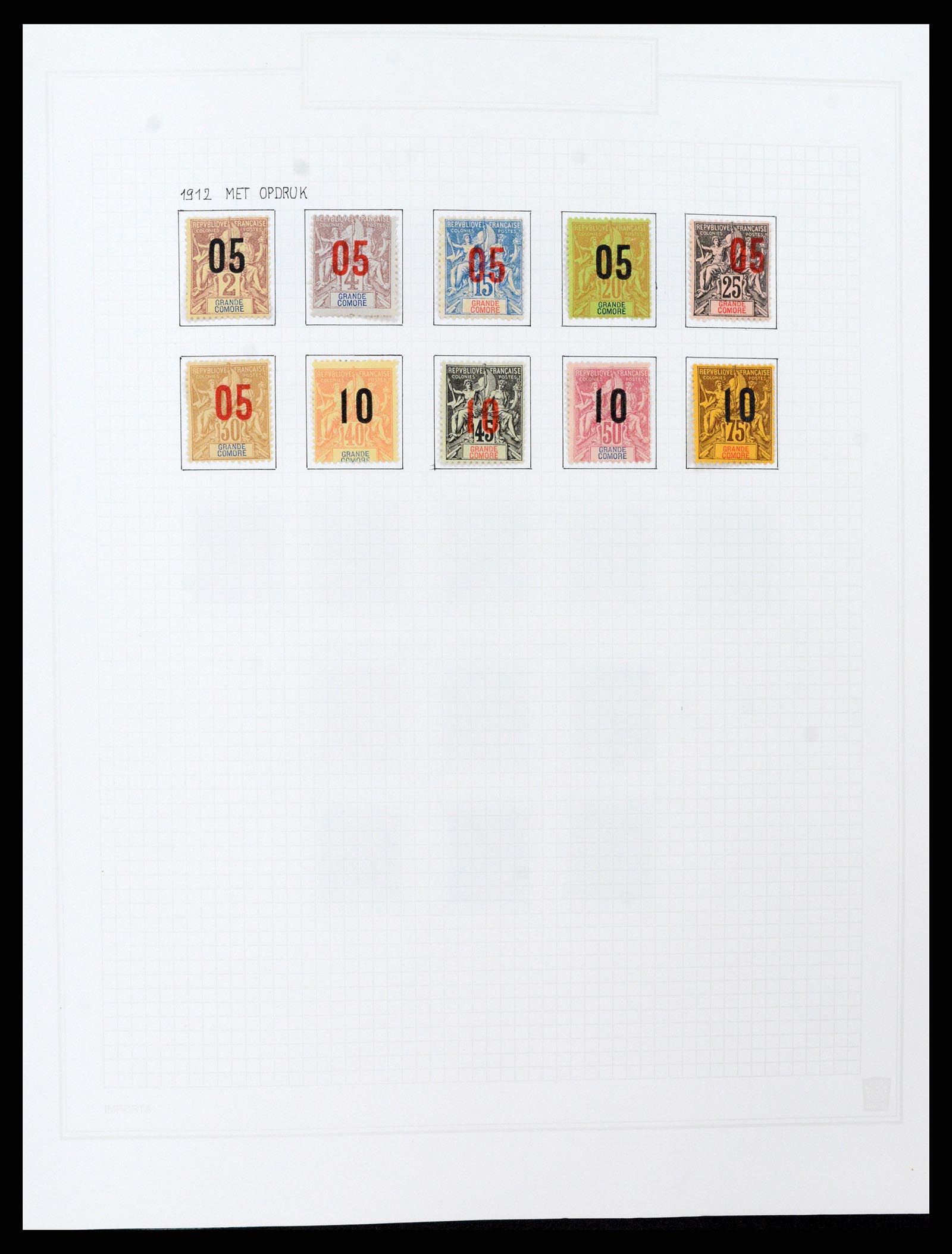 37473 008 - Postzegelverzameling 37473 Franse Koloniën 1888-1957.