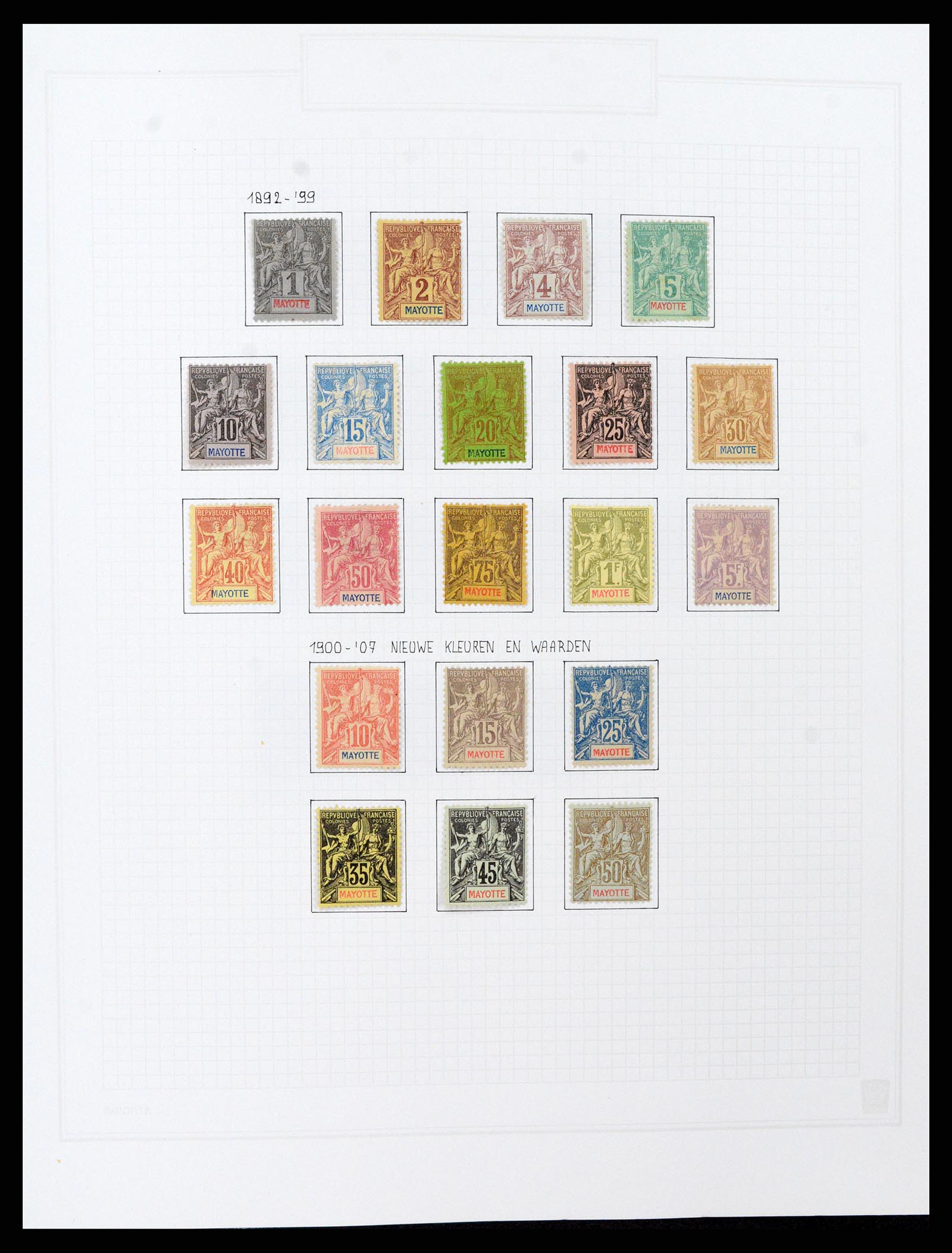 37473 009 - Postzegelverzameling 37473 Franse Koloniën 1888-1957.