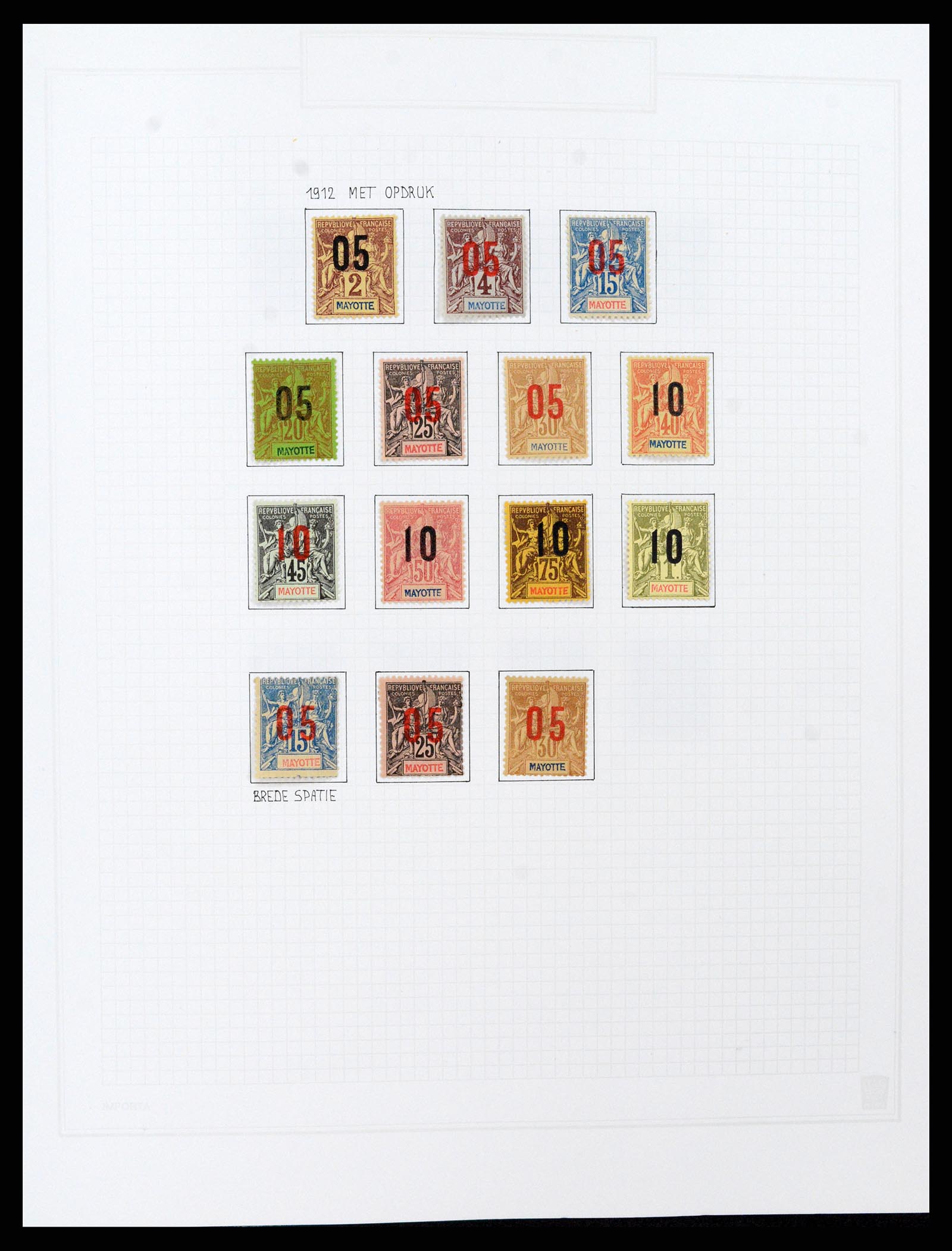 37473 010 - Postzegelverzameling 37473 Franse Koloniën 1888-1957.