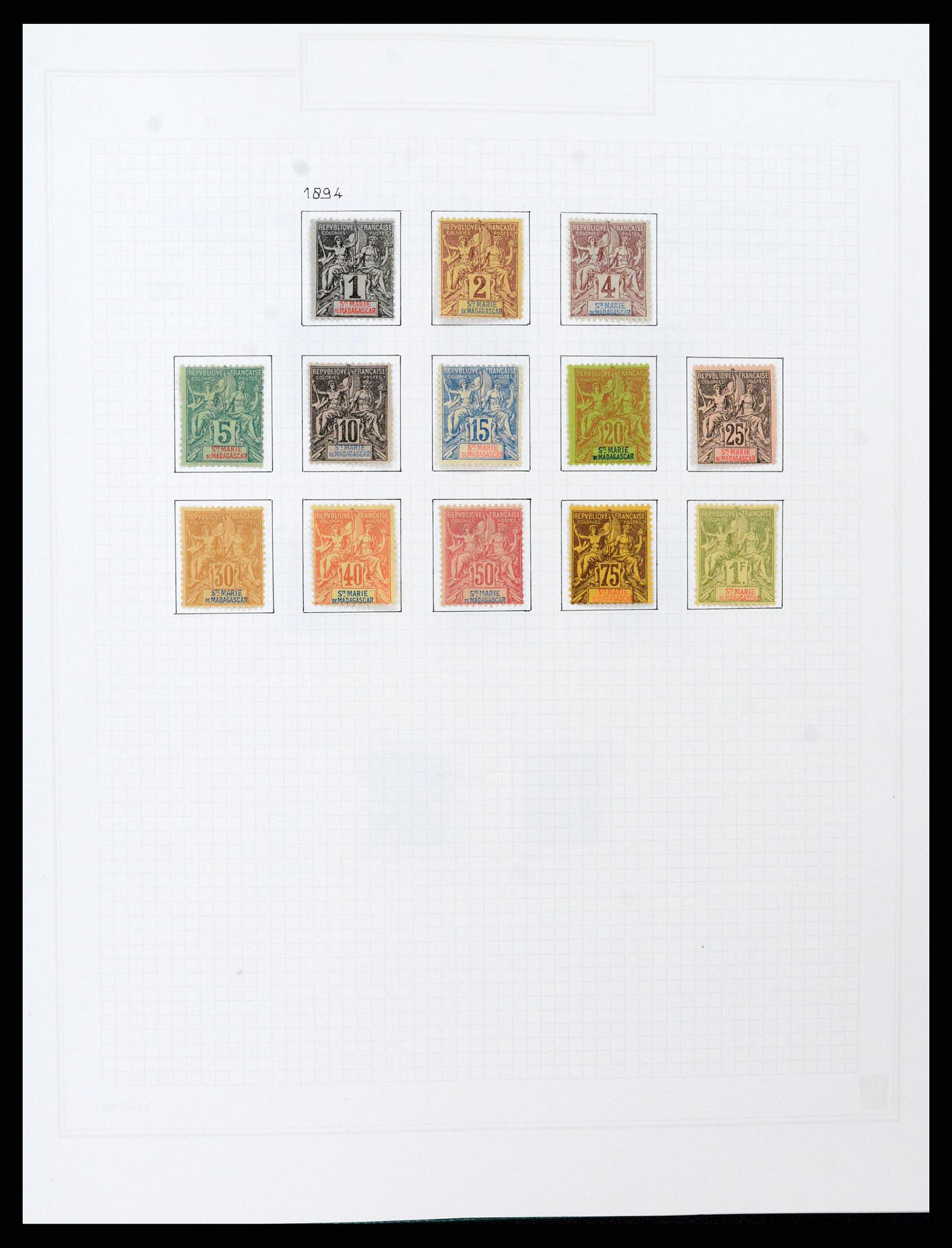 37473 013 - Postzegelverzameling 37473 Franse Koloniën 1888-1957.