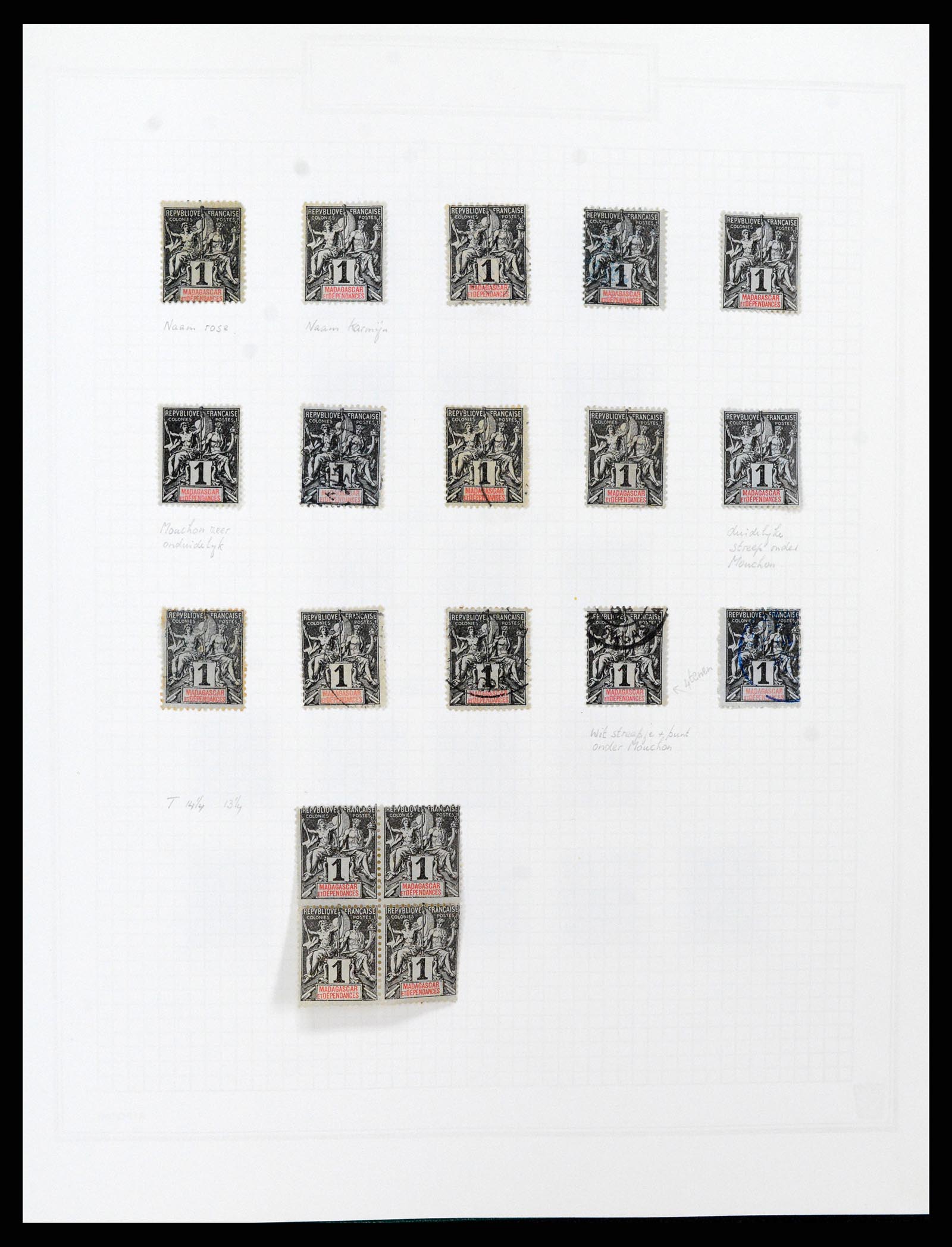 37473 017 - Postzegelverzameling 37473 Franse Koloniën 1888-1957.