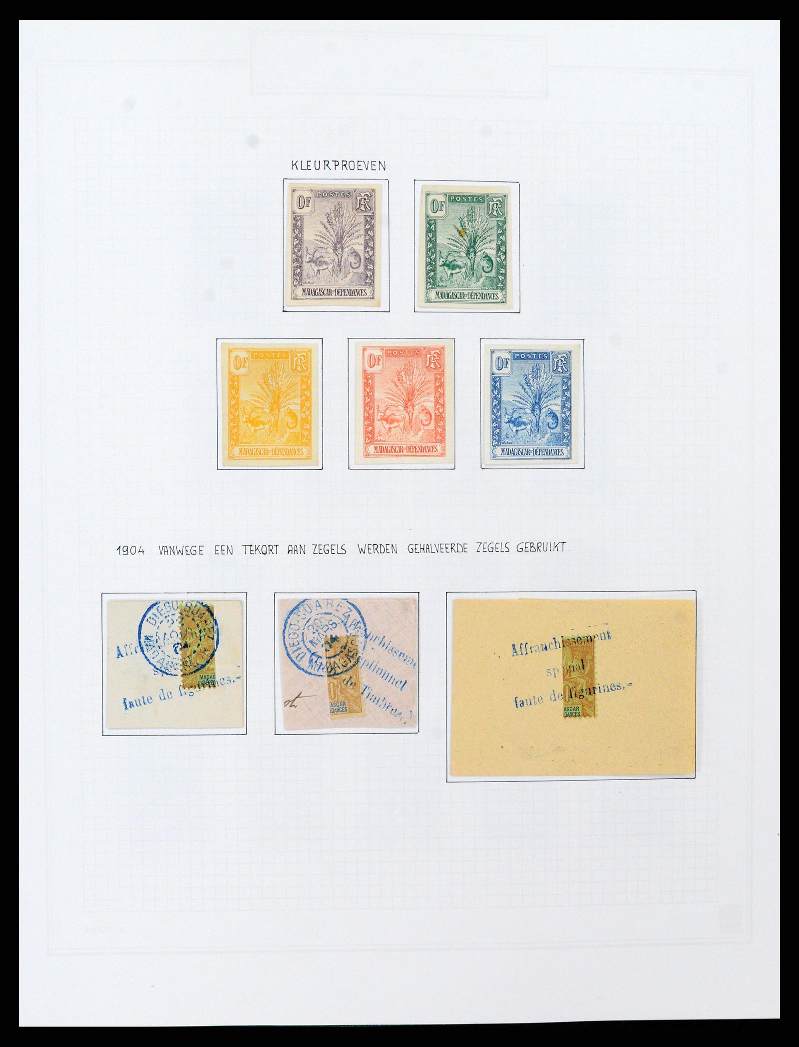 37473 020 - Postzegelverzameling 37473 Franse Koloniën 1888-1957.