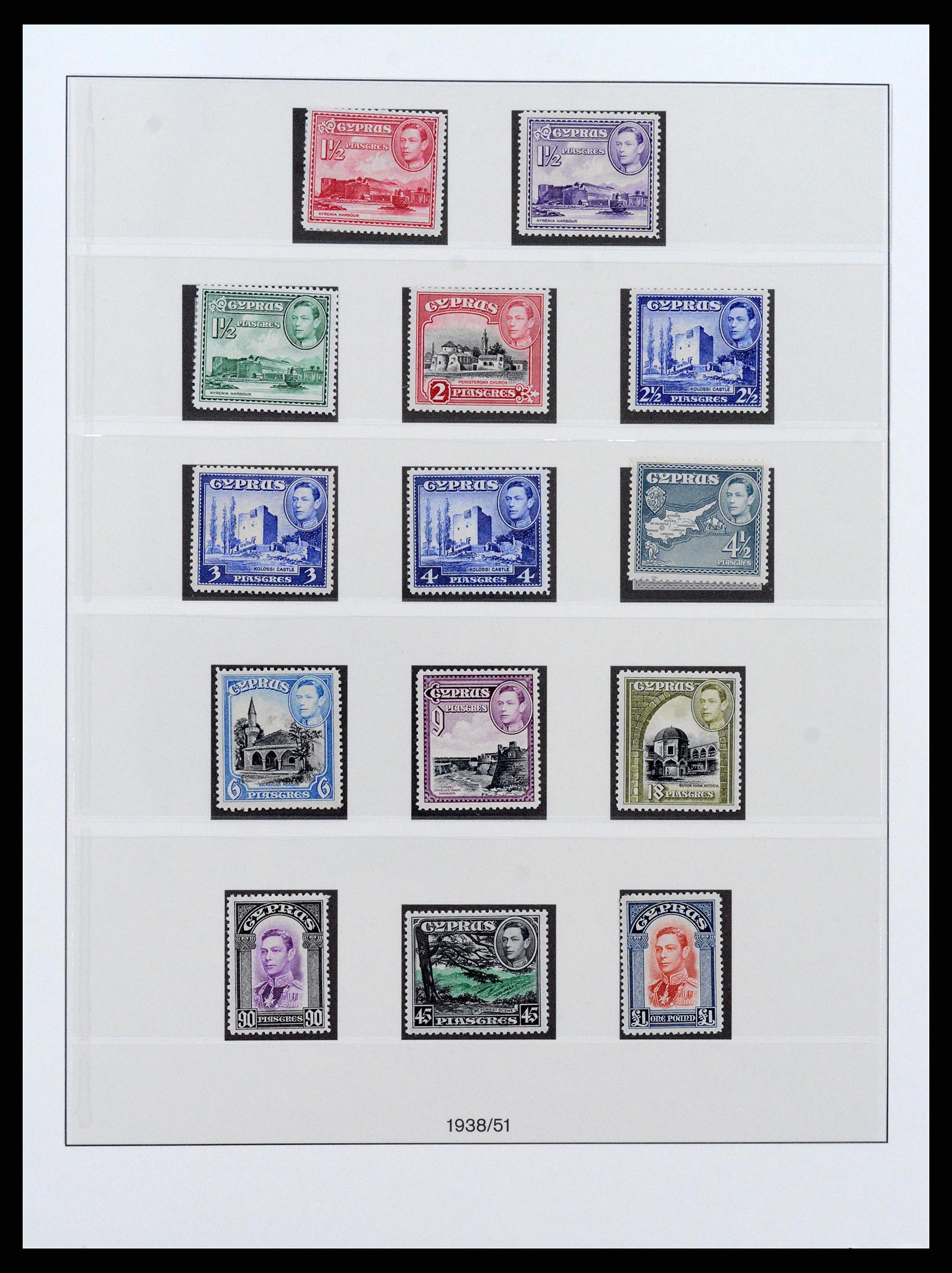 37474 002 - Postzegelverzameling 37474 Cyprus 1935-1988.