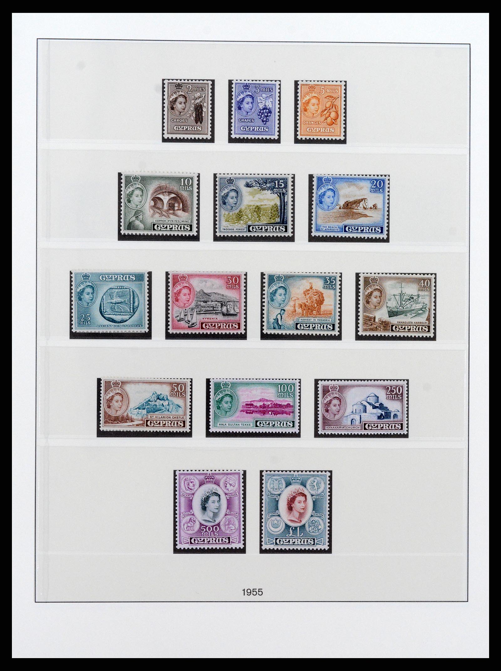 37474 004 - Postzegelverzameling 37474 Cyprus 1935-1988.
