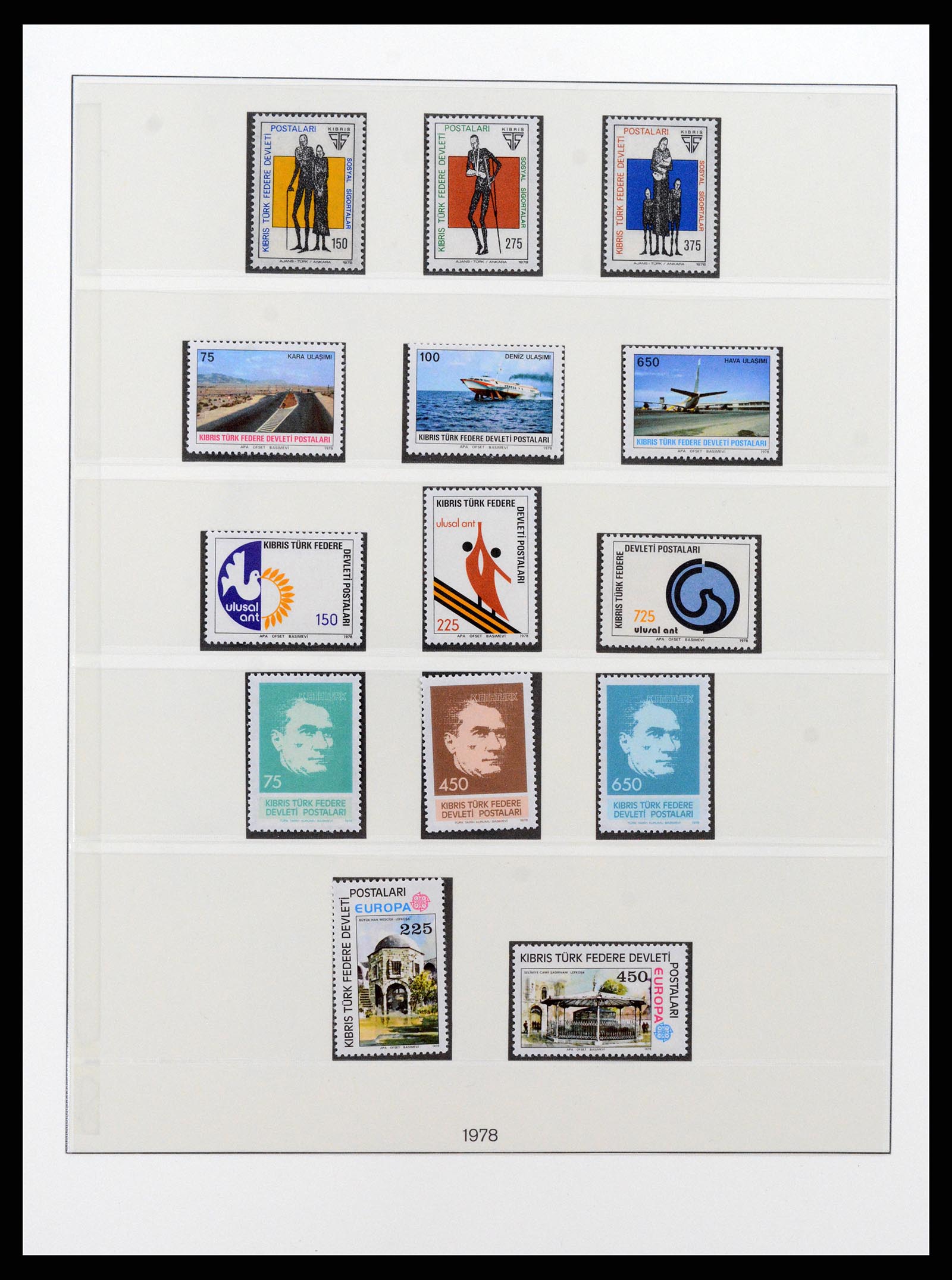 37477 005 - Postzegelverzameling 37477 Turks Cyprus 1974-1991.