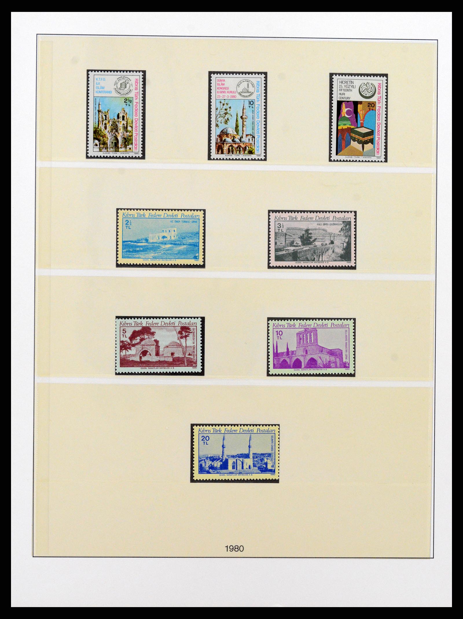 37477 007 - Postzegelverzameling 37477 Turks Cyprus 1974-1991.