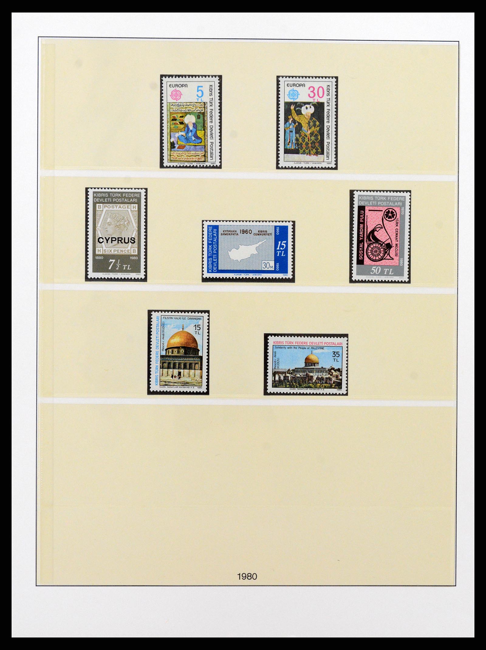 37477 008 - Postzegelverzameling 37477 Turks Cyprus 1974-1991.