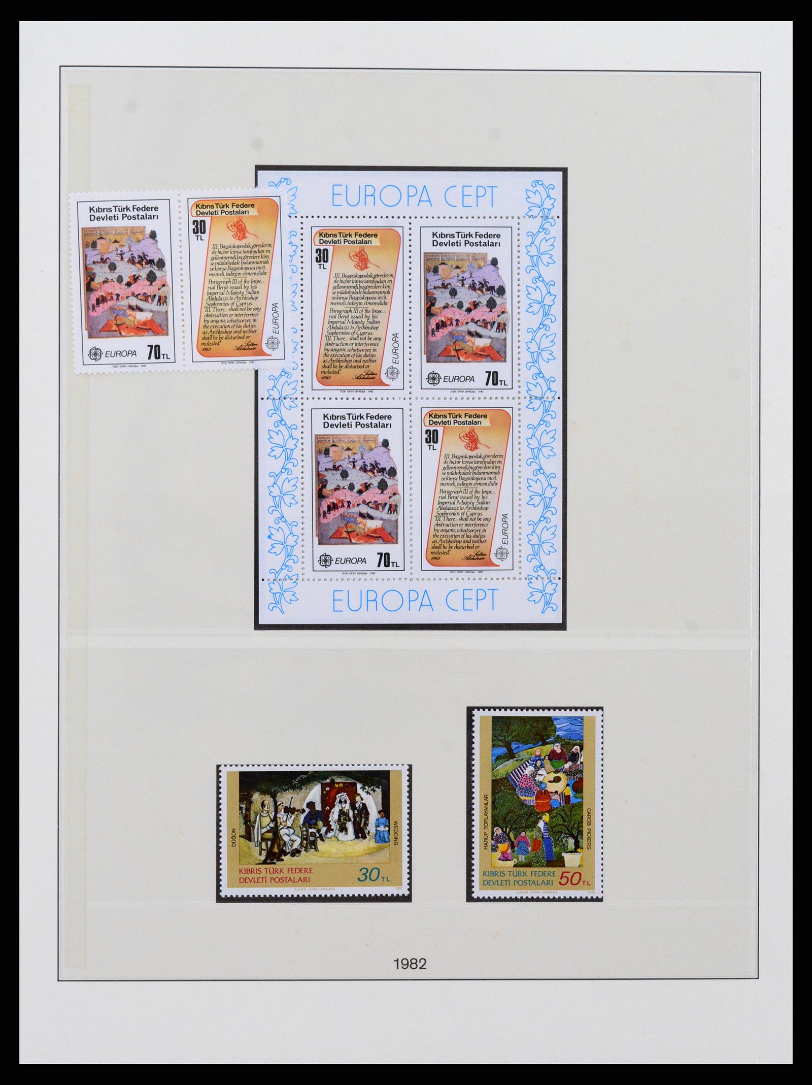 37477 012 - Postzegelverzameling 37477 Turks Cyprus 1974-1991.