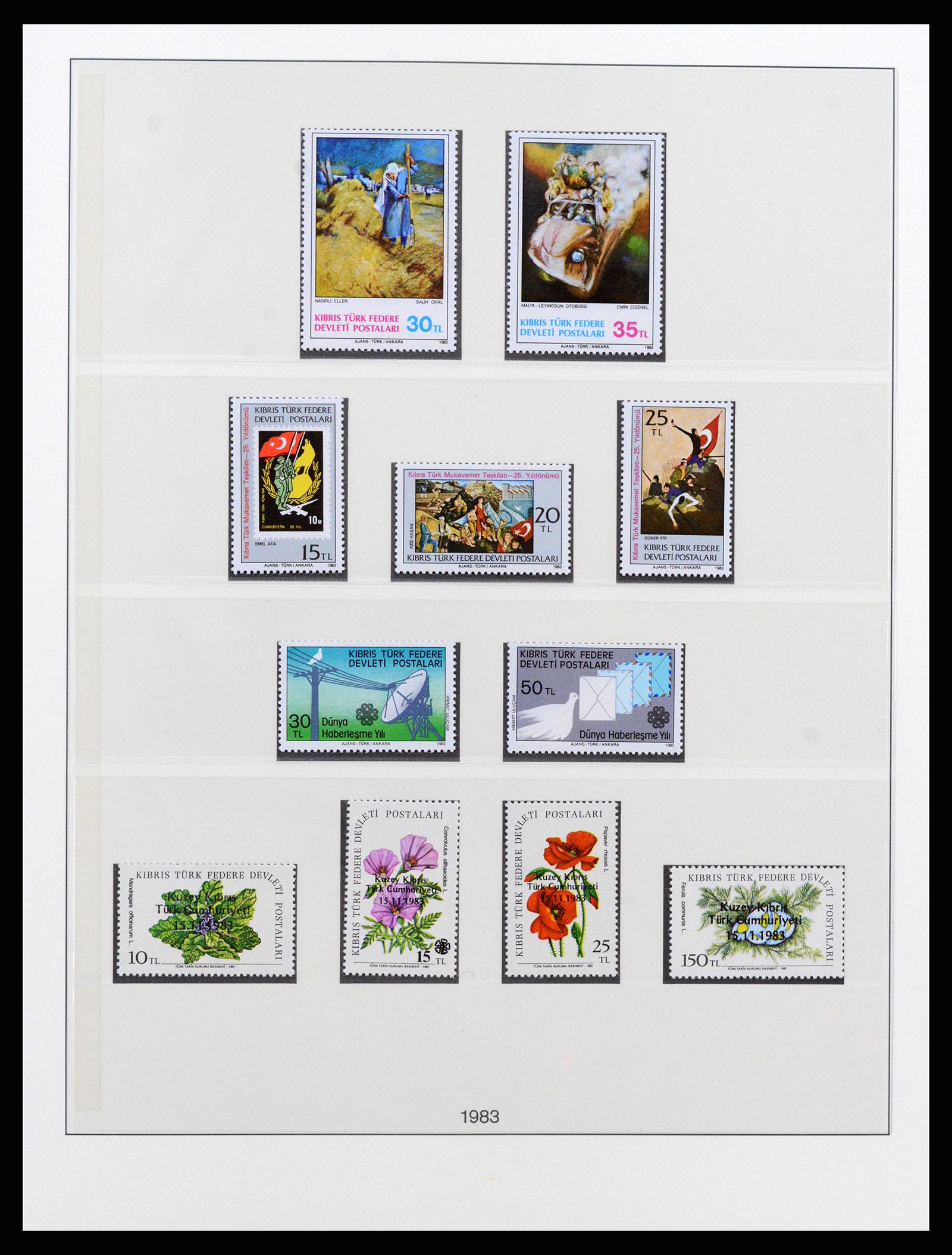 37477 013 - Postzegelverzameling 37477 Turks Cyprus 1974-1991.