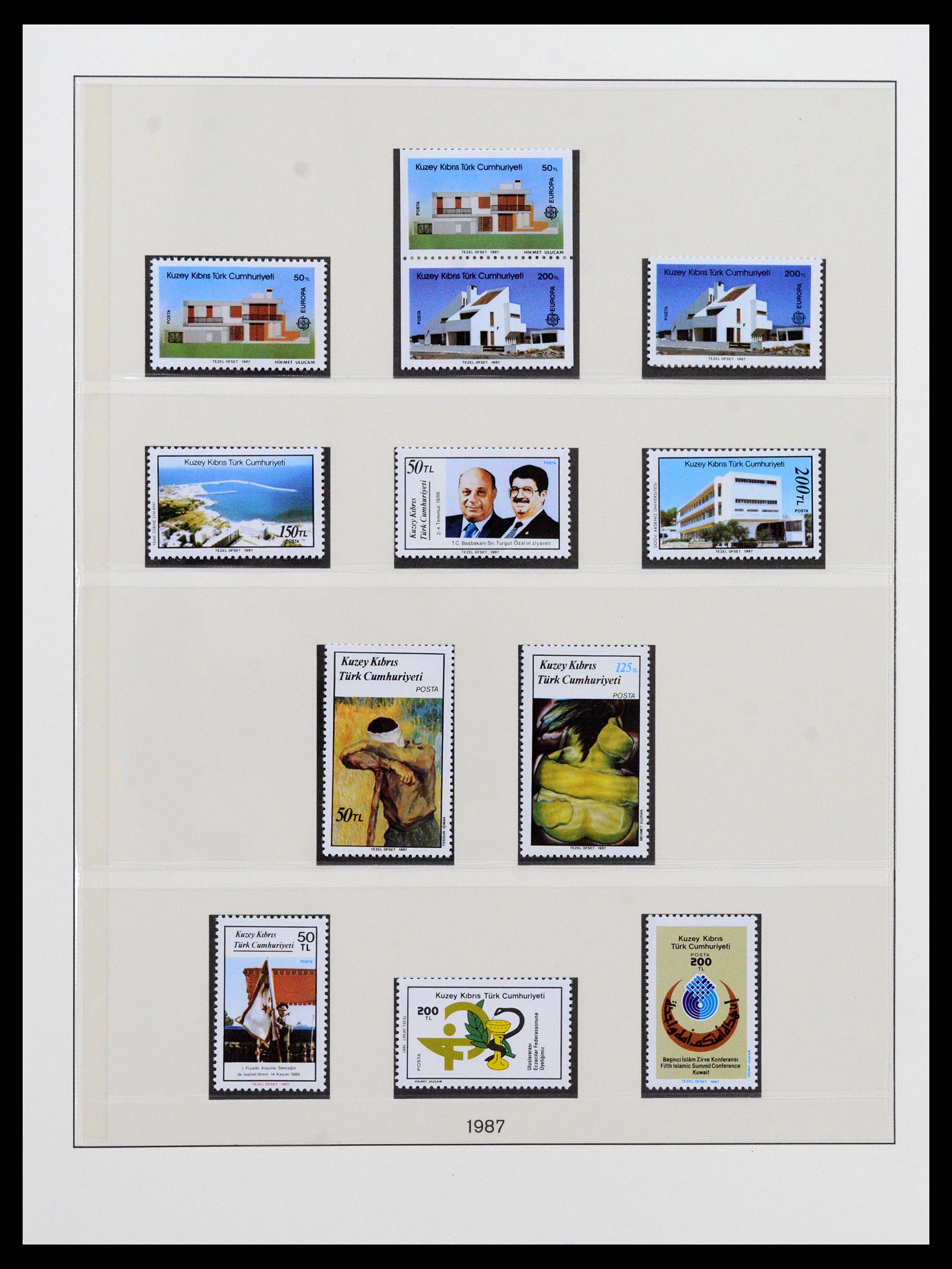 37477 022 - Postzegelverzameling 37477 Turks Cyprus 1974-1991.