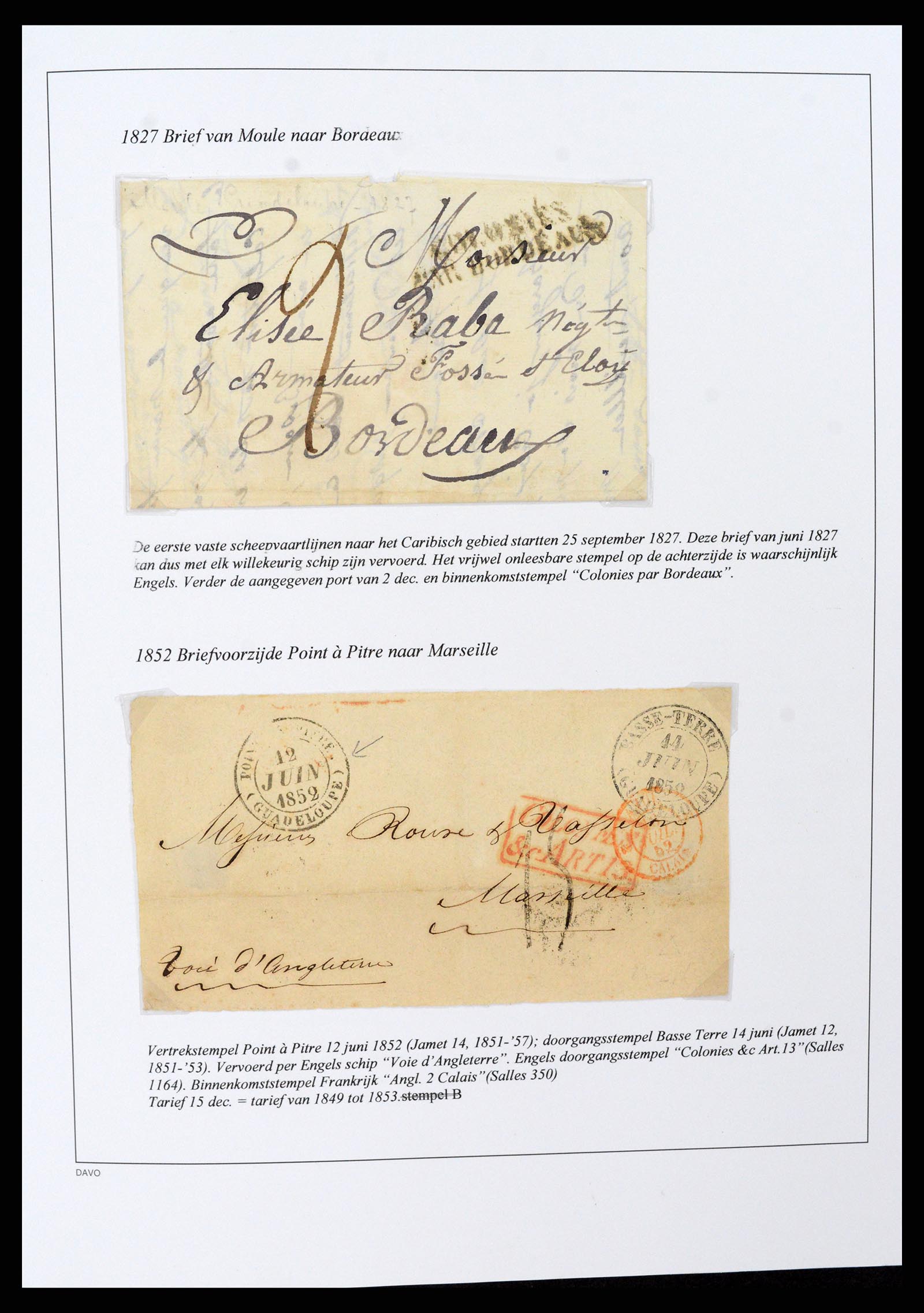 37480 015 - Postzegelverzameling 37480 Guadeloupe supercollectie 1823-1947.